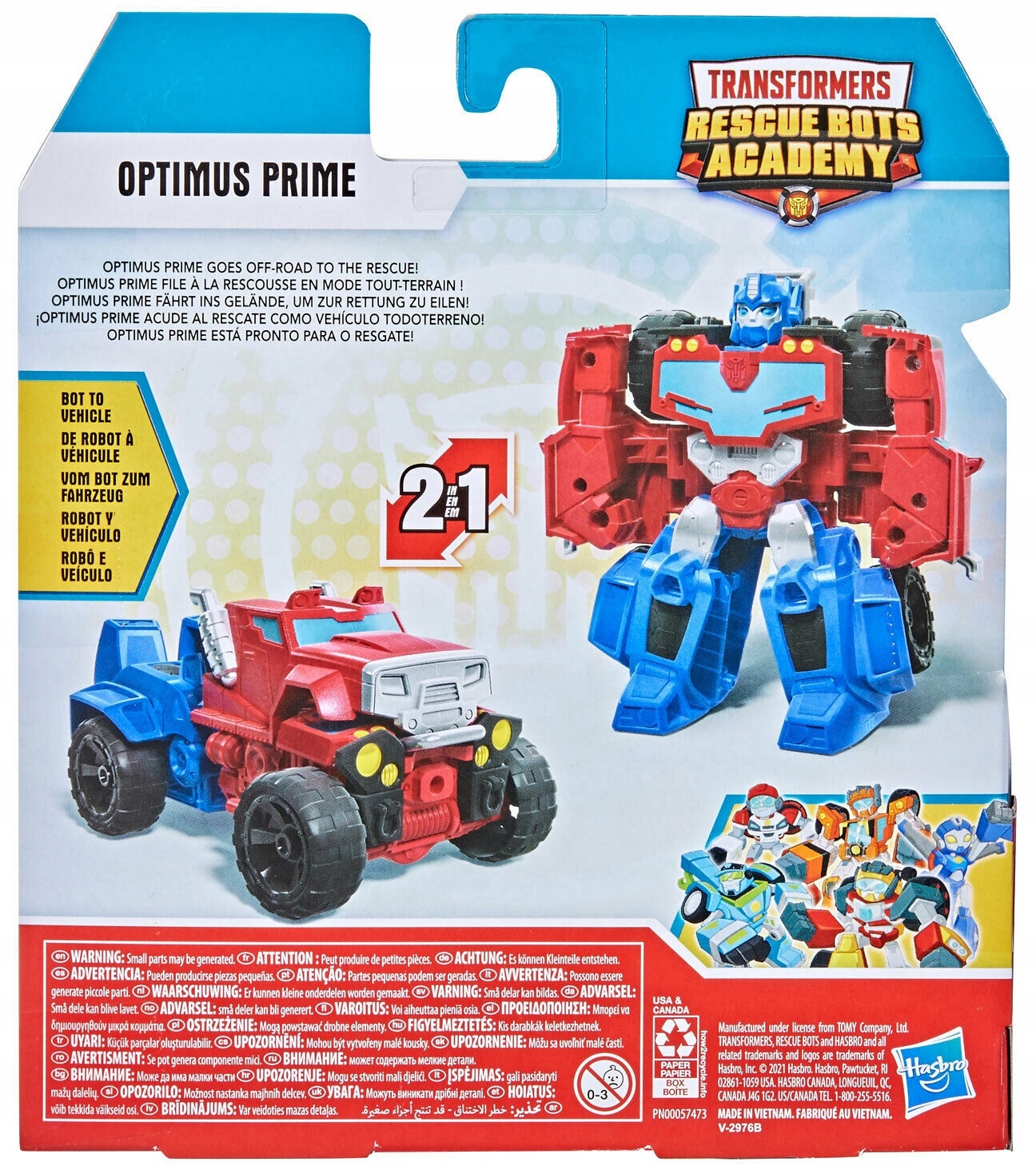 Figurka Optimus Prime Transformers Rescue Bots EAN (GTIN) 5010993801169