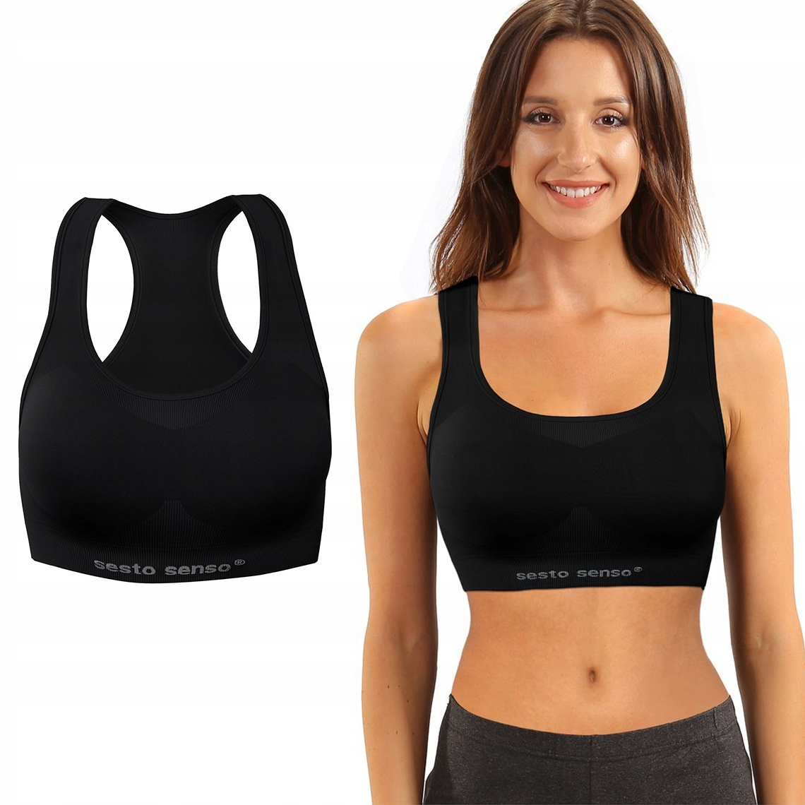 

Biustonosz sportowy Top damski bezszwowy S/m