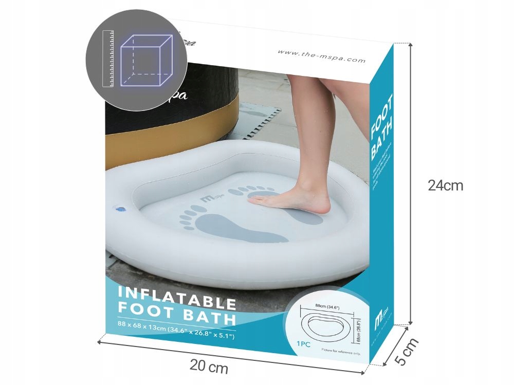 Oczyszczacz Stóp do Płukania Nóg Czyściciel Spa Basenu MSpa Miska Basenik EAN (GTIN) 6954521613673