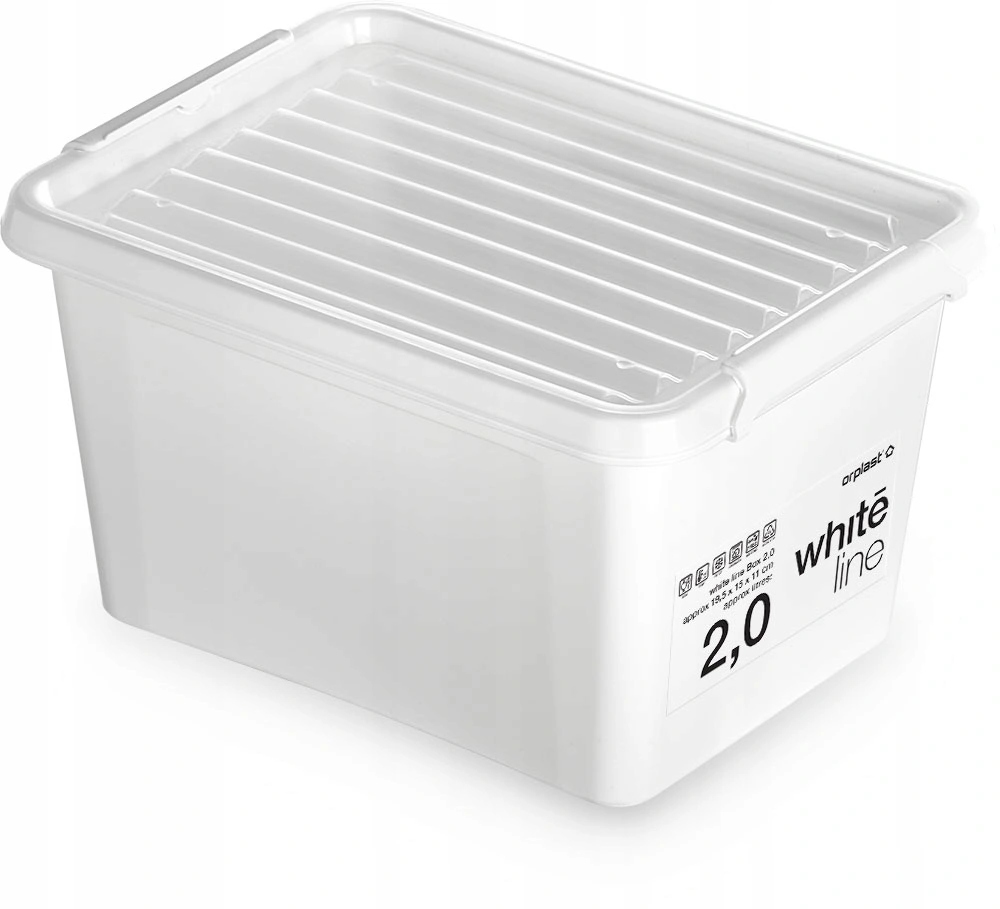 

Pojemnik Organizer plastikowy Pudło Z Pokrywą 2,0L