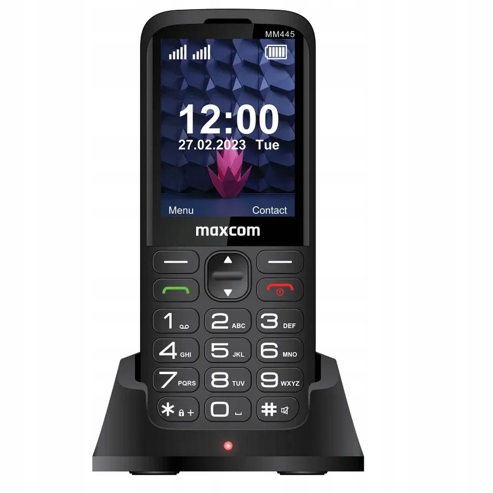 Maxcom telefón pre seniorov MM445 4G čierny
