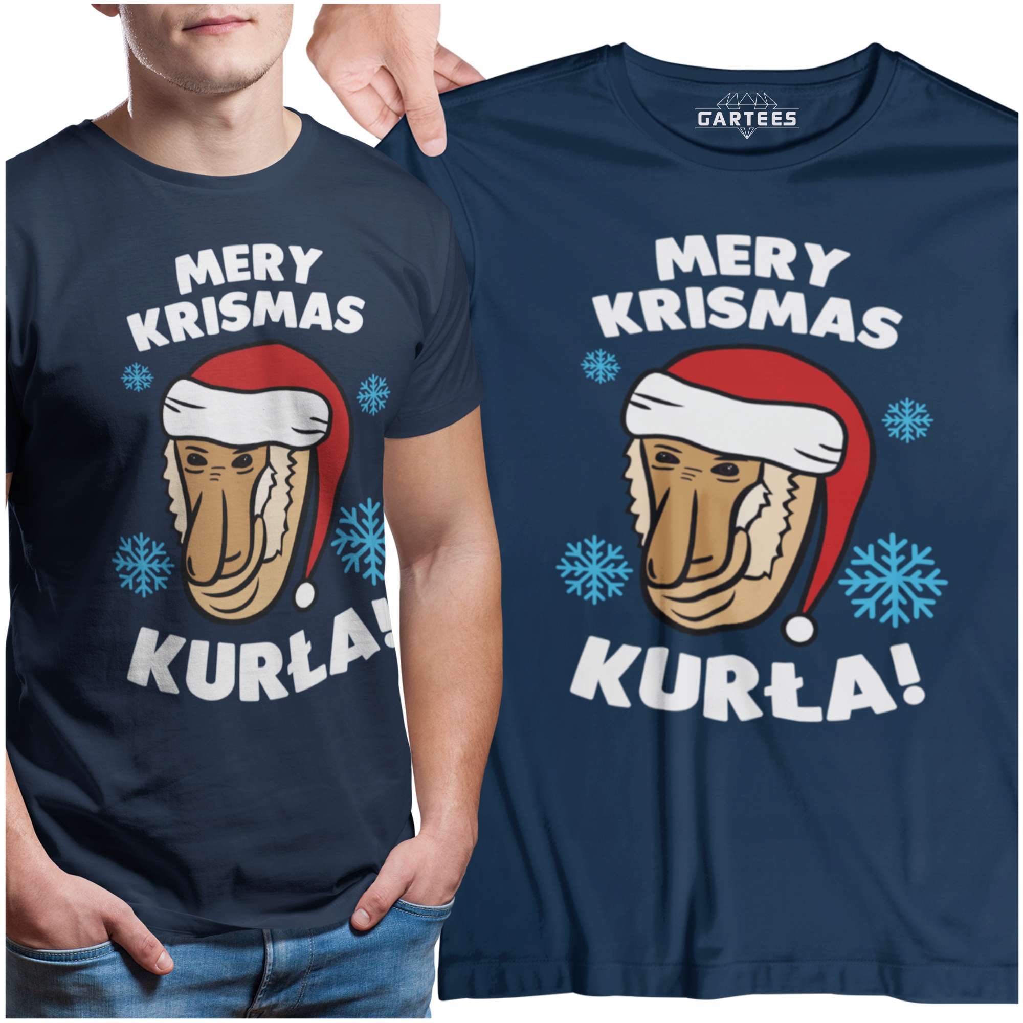 

T-shirt Męski Koszulka Janusz Mery Krismas Kurła