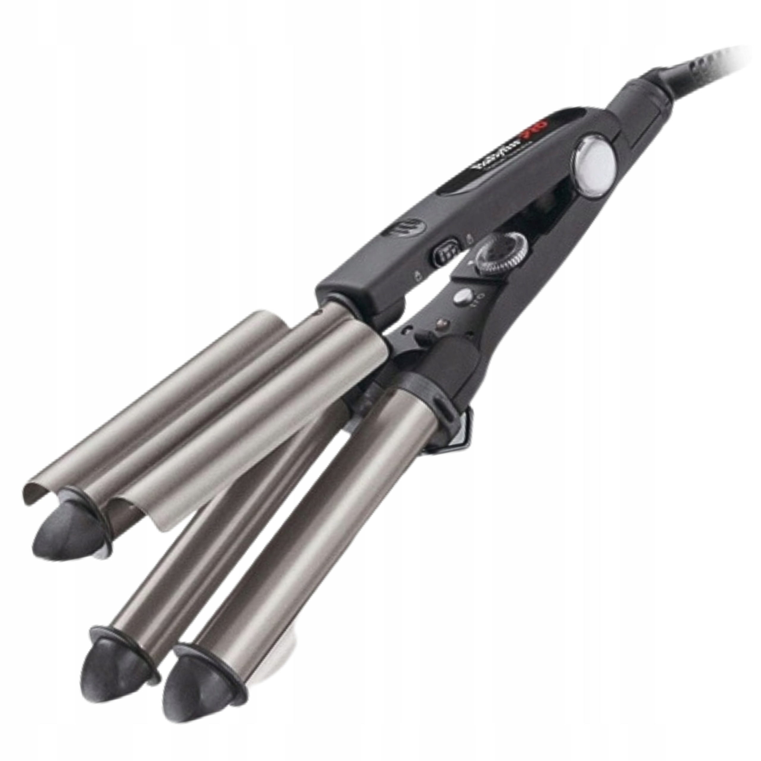 Vlnovka Na Vlasy BaByliss Pro Titanovo-turmalínová – 3 topné trubičky