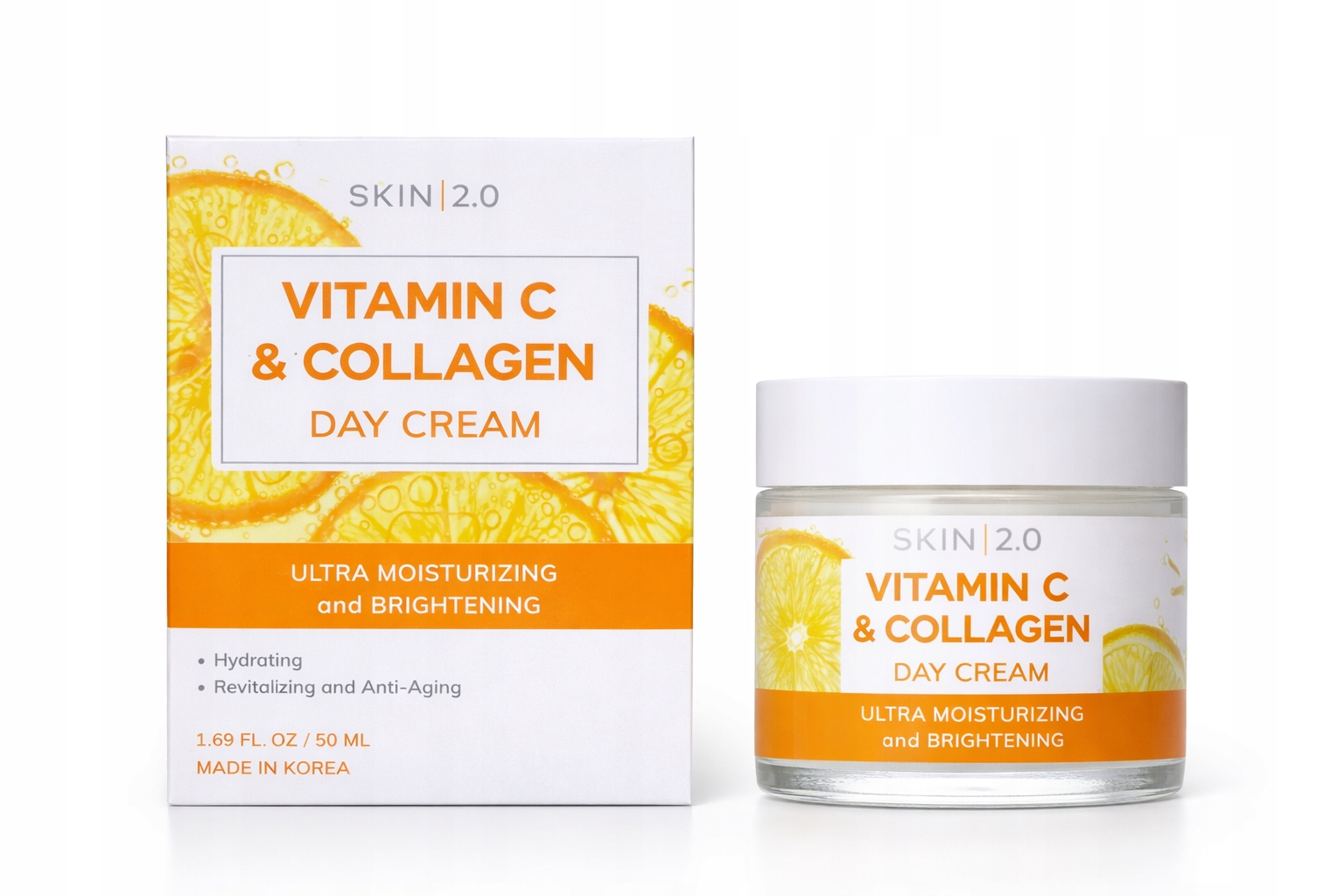 Korea Vitamin C Collagen krem na dzien rozswietlenie nawilzenie