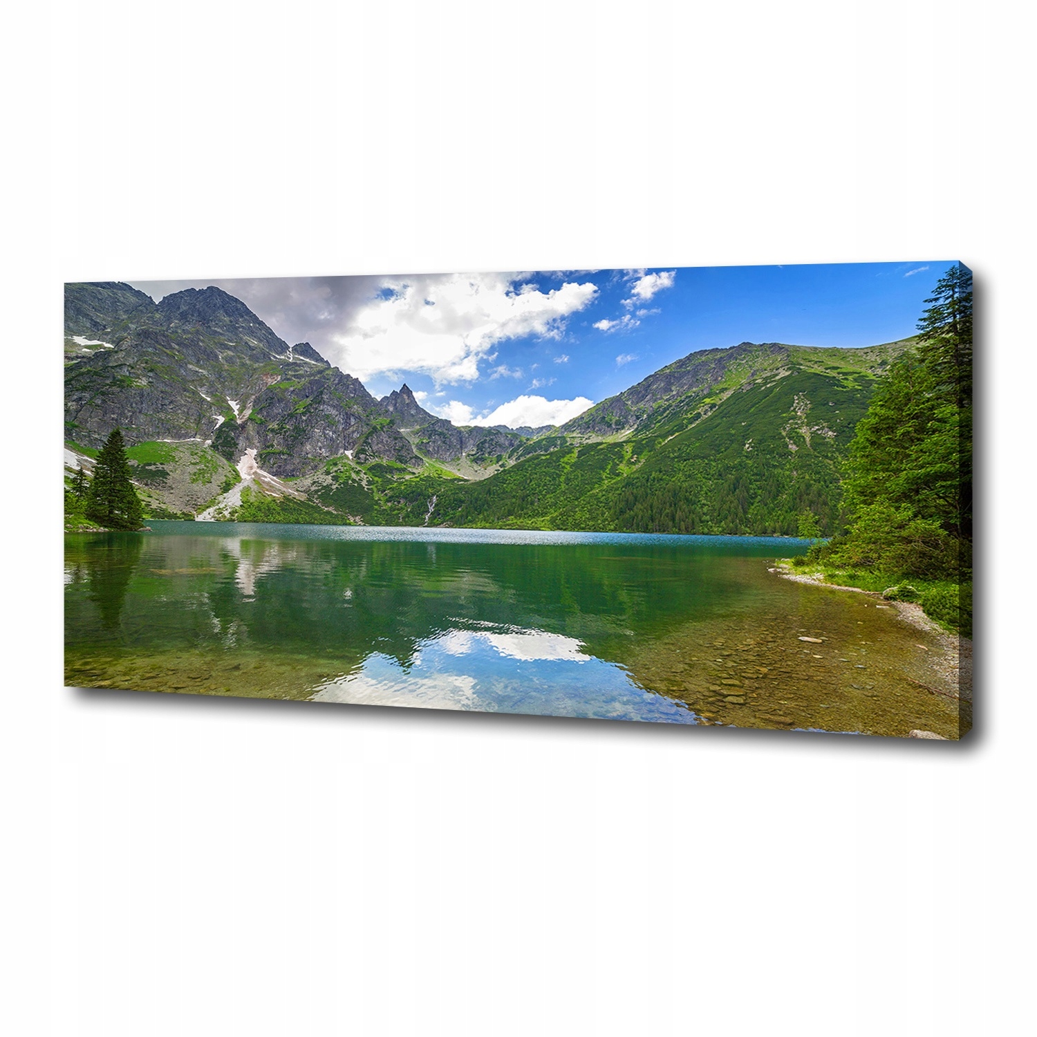 

Foto obraz na płótnie Morskie oko Tatry 125x50 cm