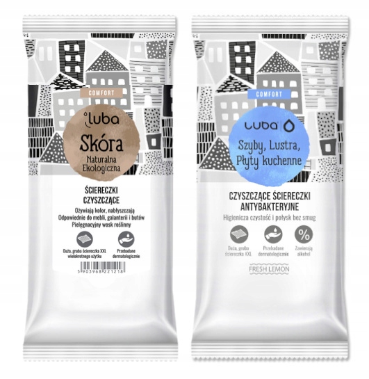 ZESTAW CHUSTECZEK DO PIELĘGNACJI AUTA SKÓRY i OKNA