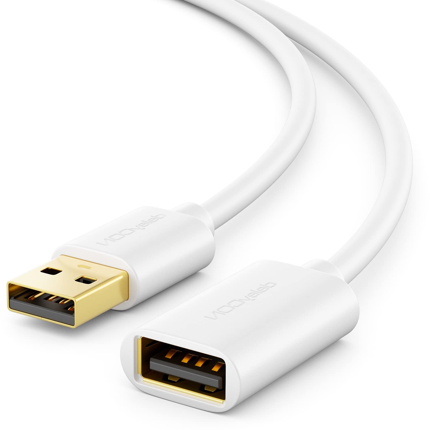 KABEL USB 2.0 HIGH SPEED PRZEDŁUŻACZ USB A DO USB A 3,0M BIAŁY