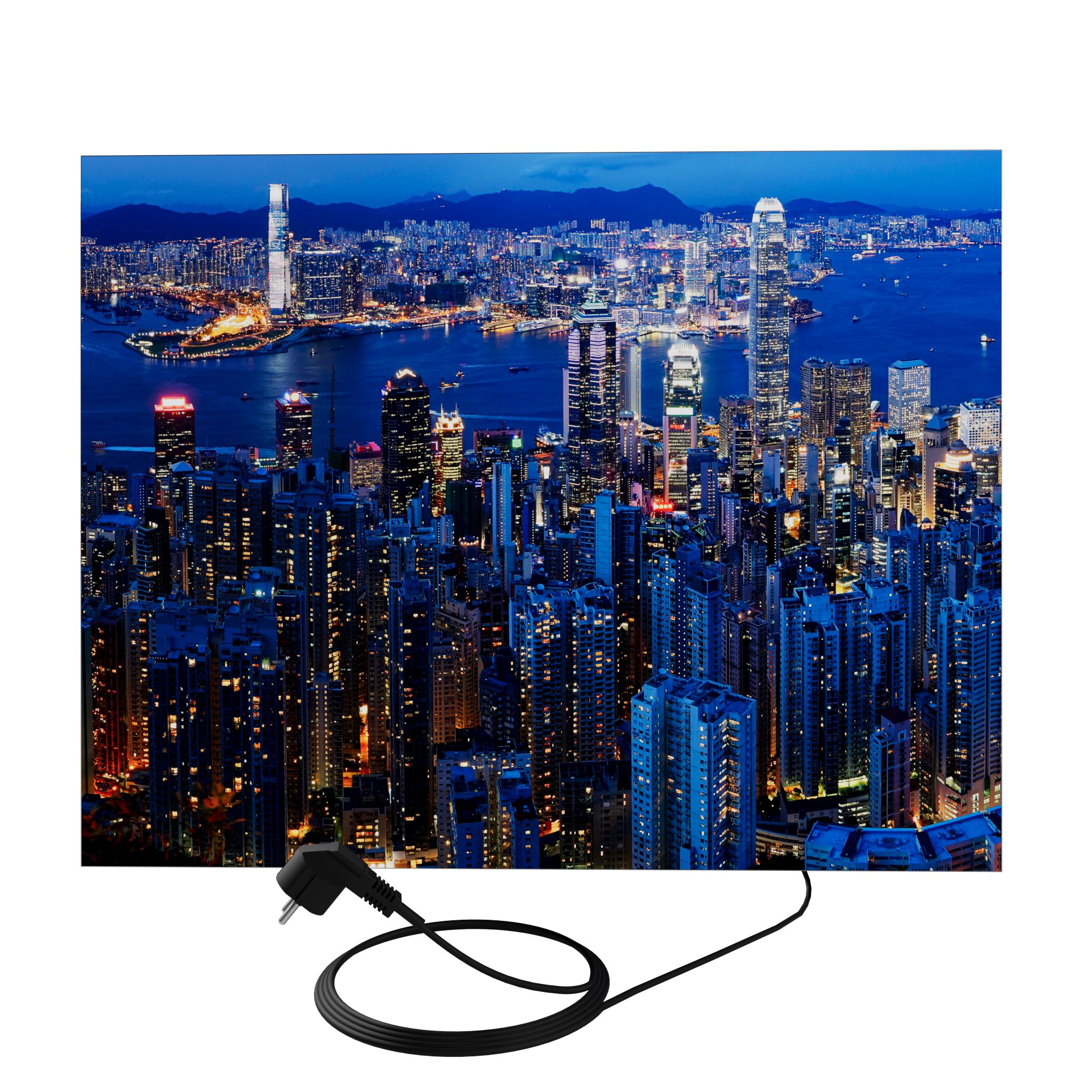 Led nástenná kazeta s podsvieteným obrazom na stenu 70 cm x 90 cm big city