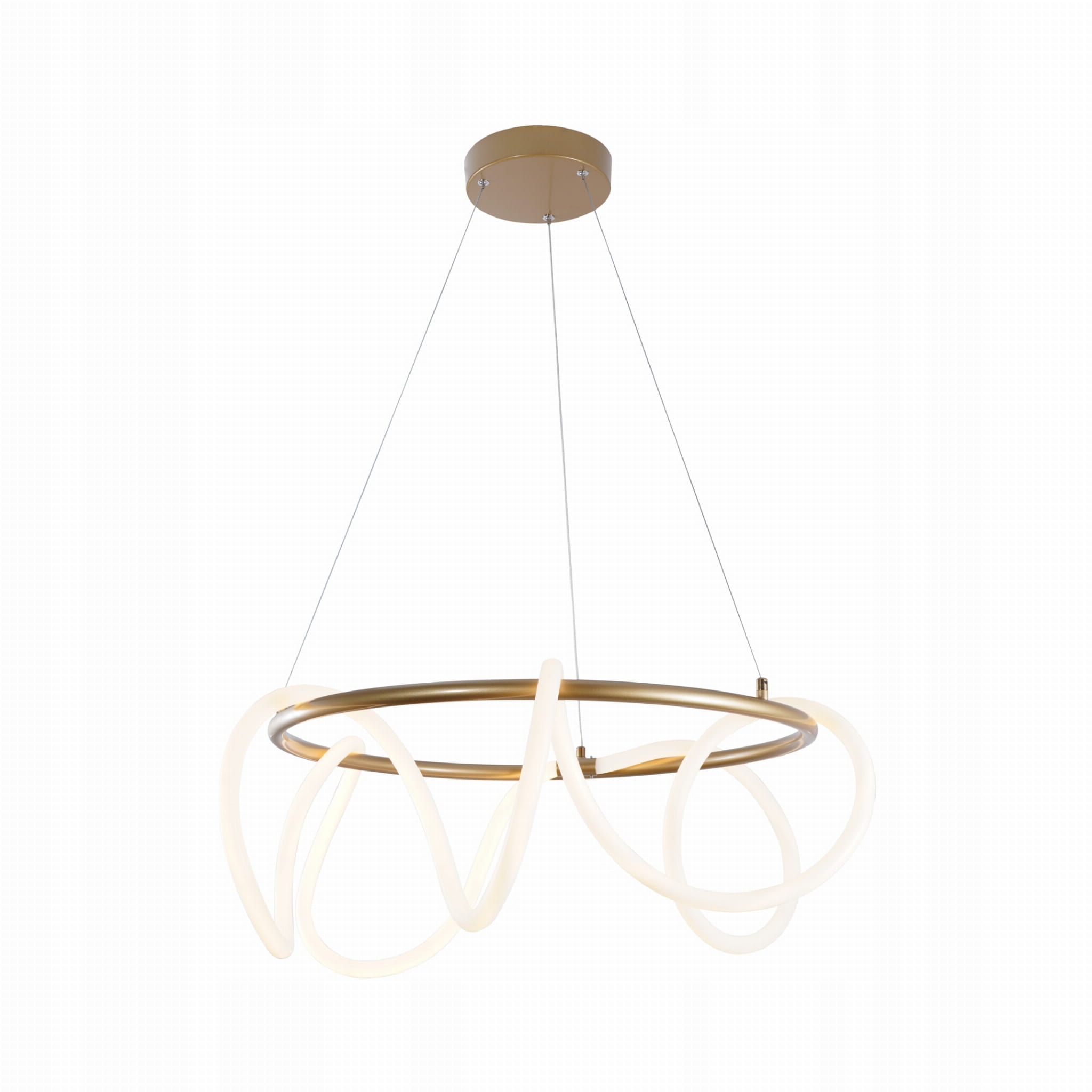 Veľká moderná lampa Balbo, veniec s opleteným boa, do pracovne, obývačky