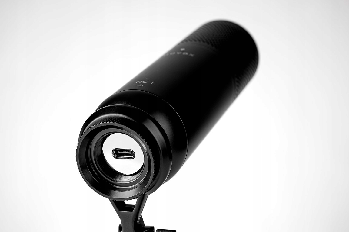 NOVOX NC-1 NC1 BLACK USB-C MIKROFON POJEMNOŚCIOWY + POP FILTR + RAMIĘ Łączność przewodowa
