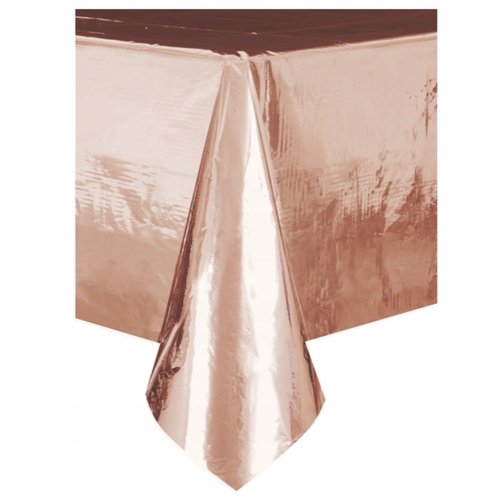 Obrus jednorazowy rose gold różowe złoto 137x274cm