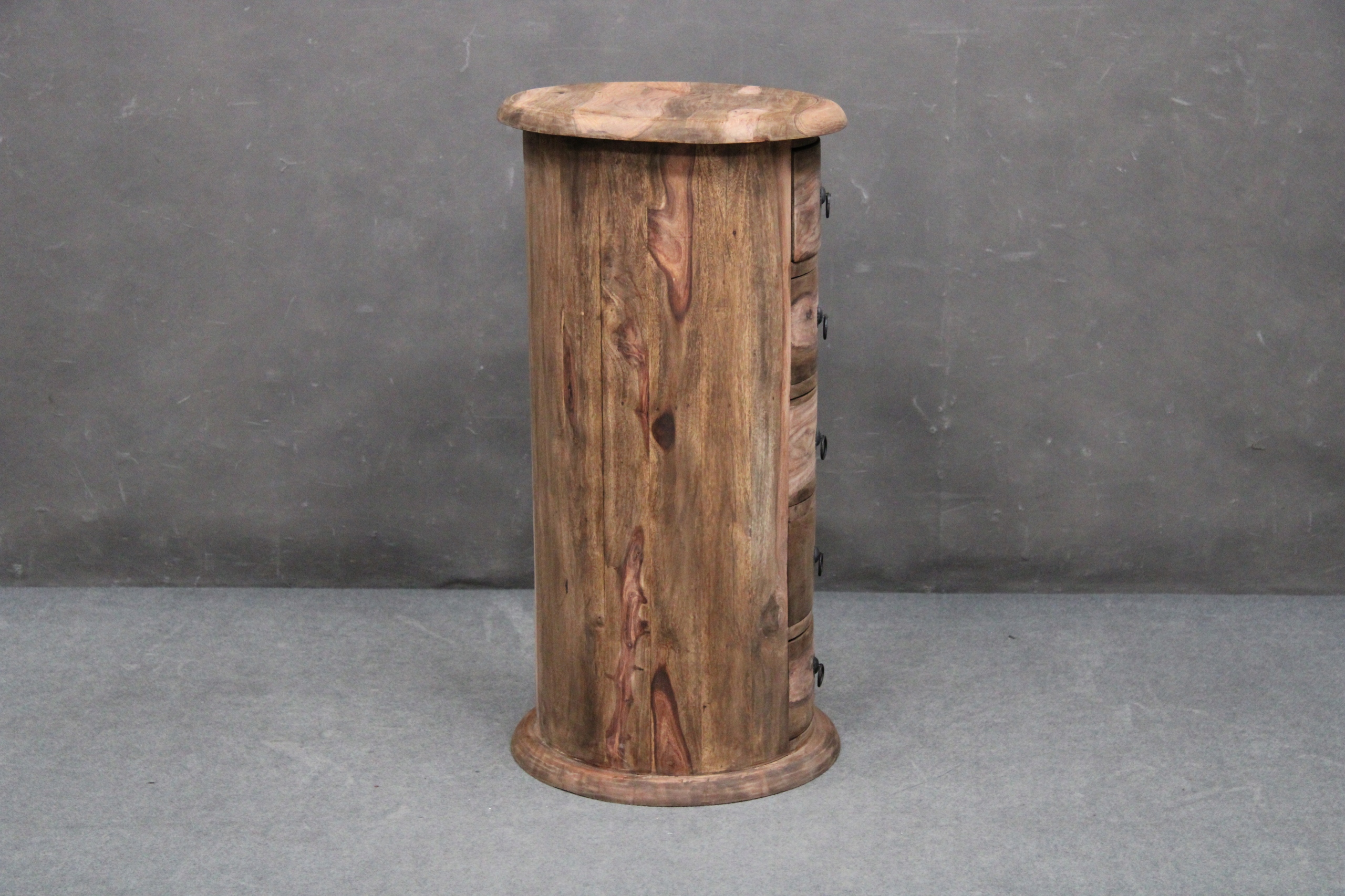 Komoda Drewniana Palisander Stolik Okrągły LEEDS Kolor frontów nie dotyczy