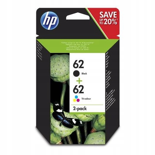 

2x tusz org Hp 62 Cmyk N9J71AE 5540 5640 5740 7640