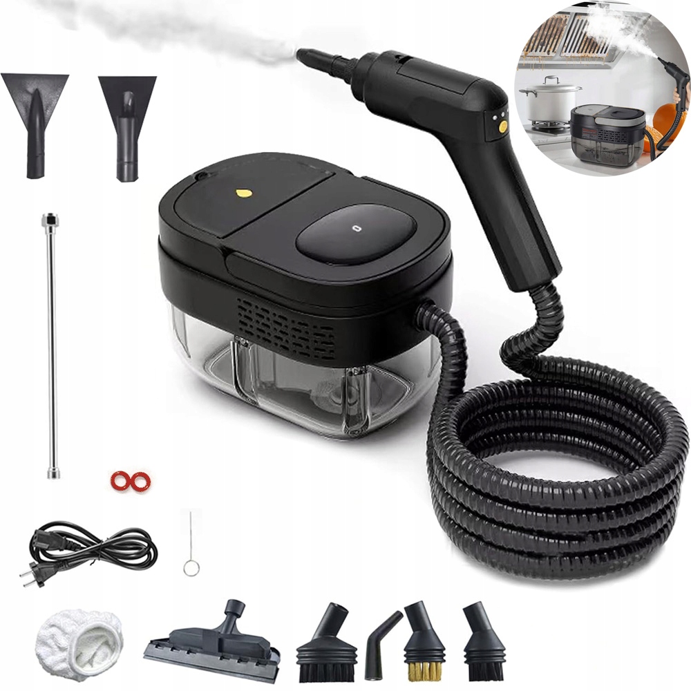Vysavač Parní Čistič 2500W 1600ML 3BAR Čistič Oken Fug Parní Čistič