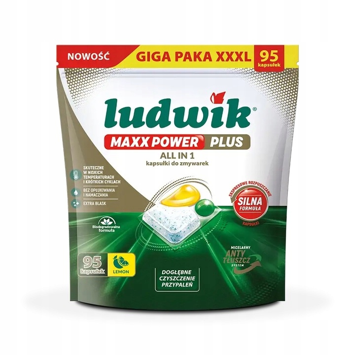 Levně Ludwik Maxx Power Plus kapsle Lemon 95ks