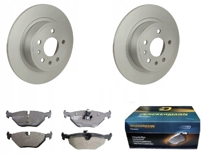 Kotouče destičky Saab 9-5 YS3E 1999-2010 Zadní Sada plné 286 mm x 10 mm