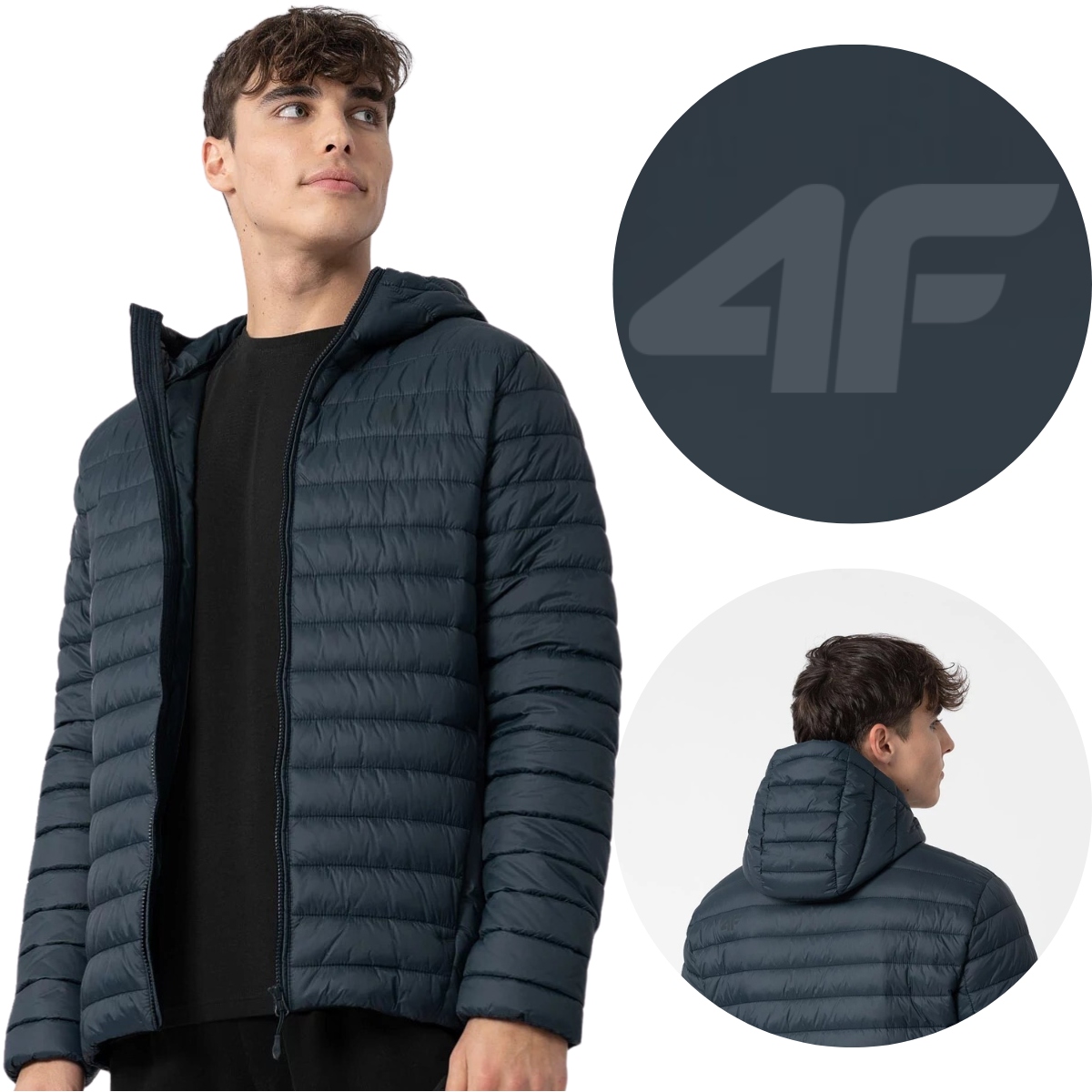 KURTKA MĘSKA 4F PUCHOWA PIKOWANA PRZEJŚCIOWA LEKKA Marka 4F