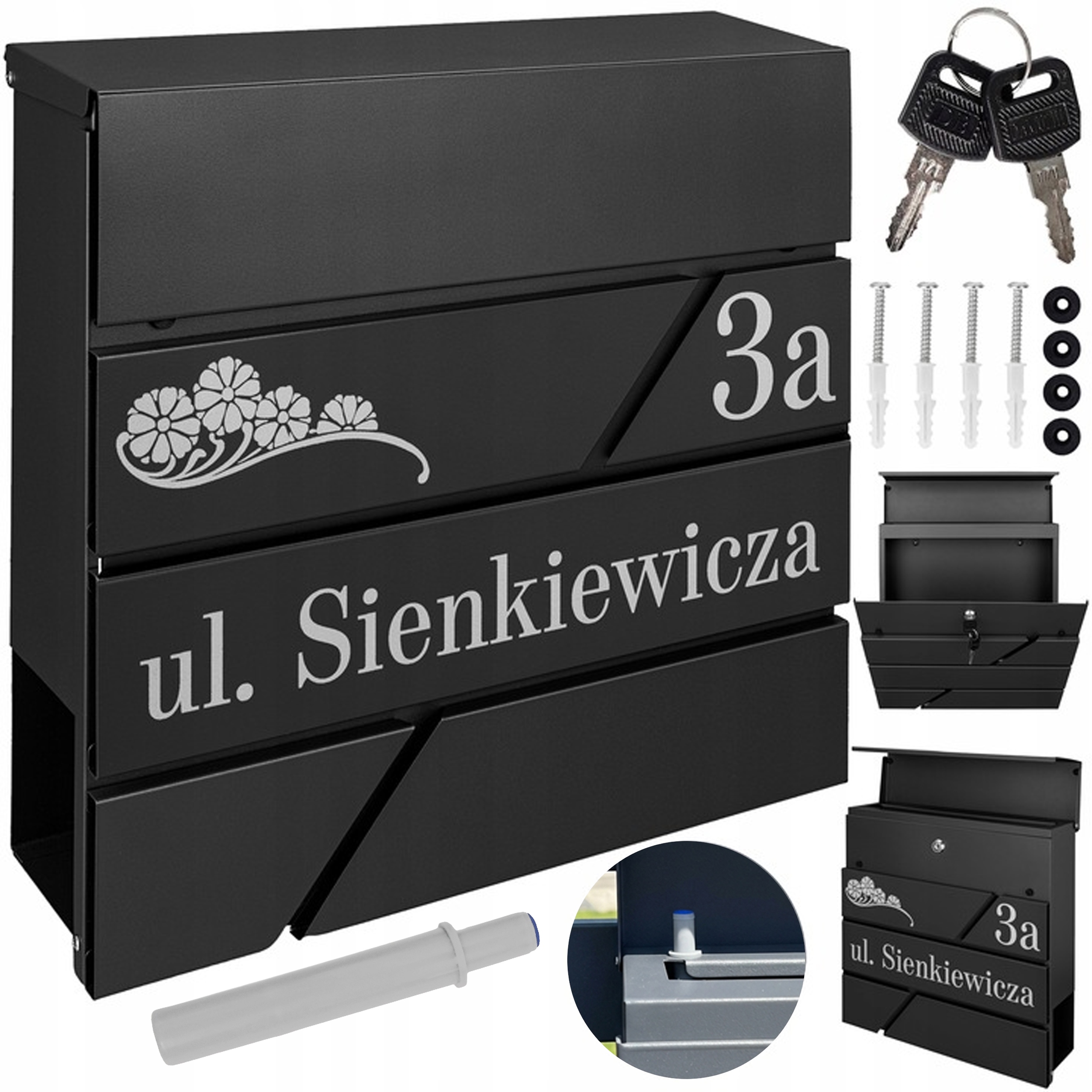 Schránka Na Poštu Moderní Noviny Vzor Nápis