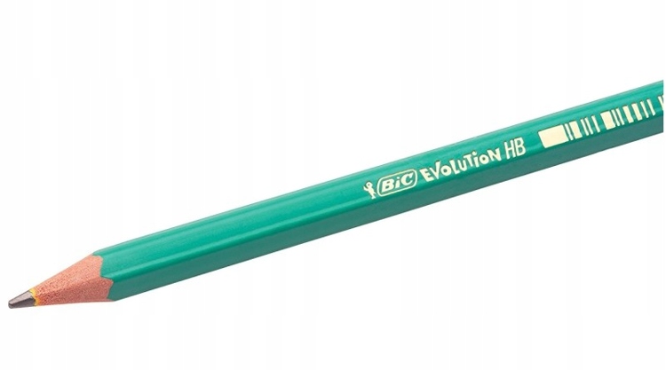 Ołówek szkolny HB z gumką WYTRZYMAŁY BIC Evolution Marka BIC