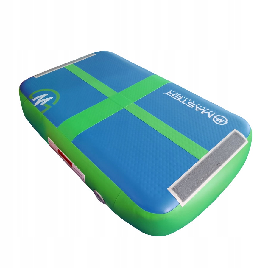 Gymnastická podložka Airblock Masterjump 60 x 100 x 20 cm modro-zelená