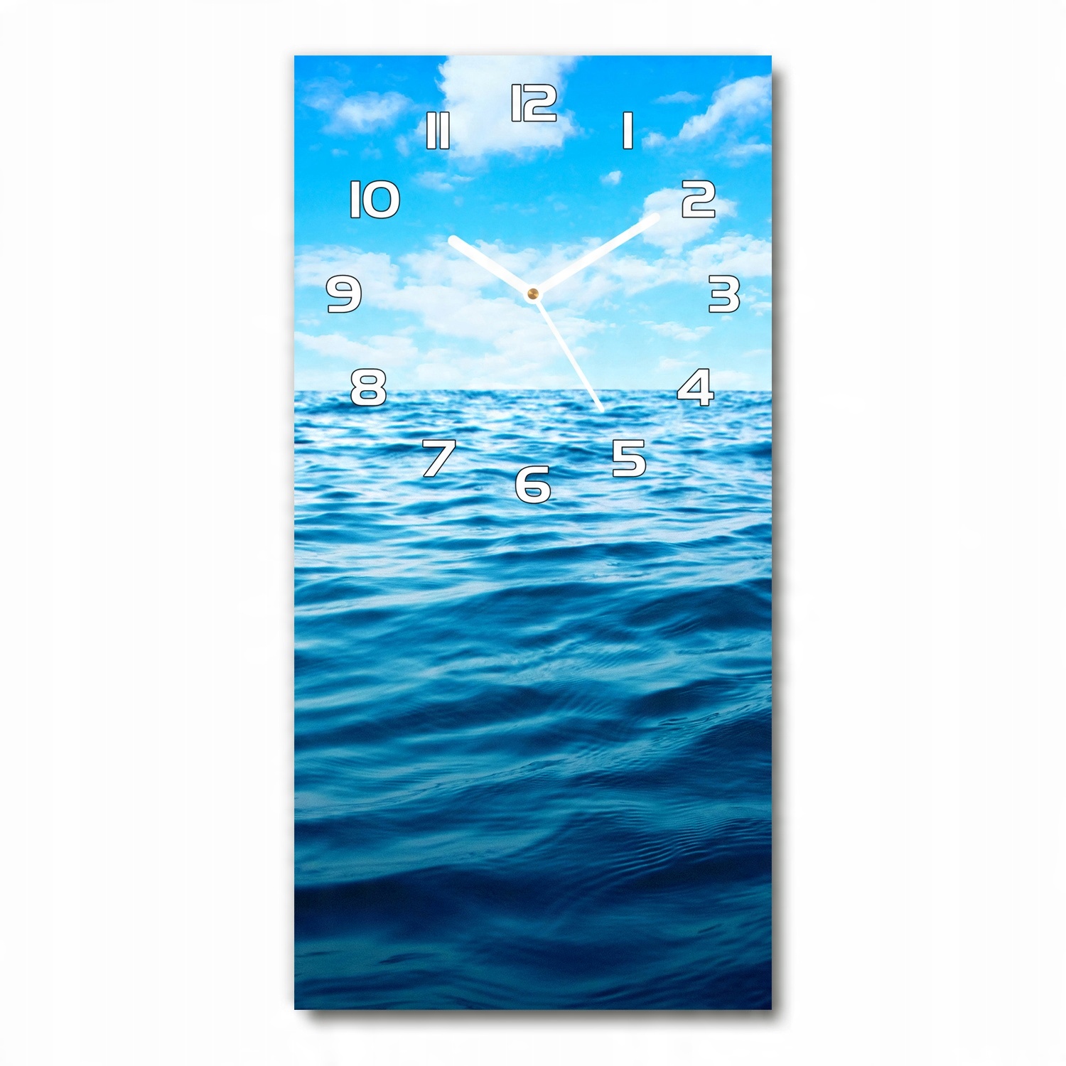 

Nowoczesny zegar ścienny Woda morska 30x60 pionowy
