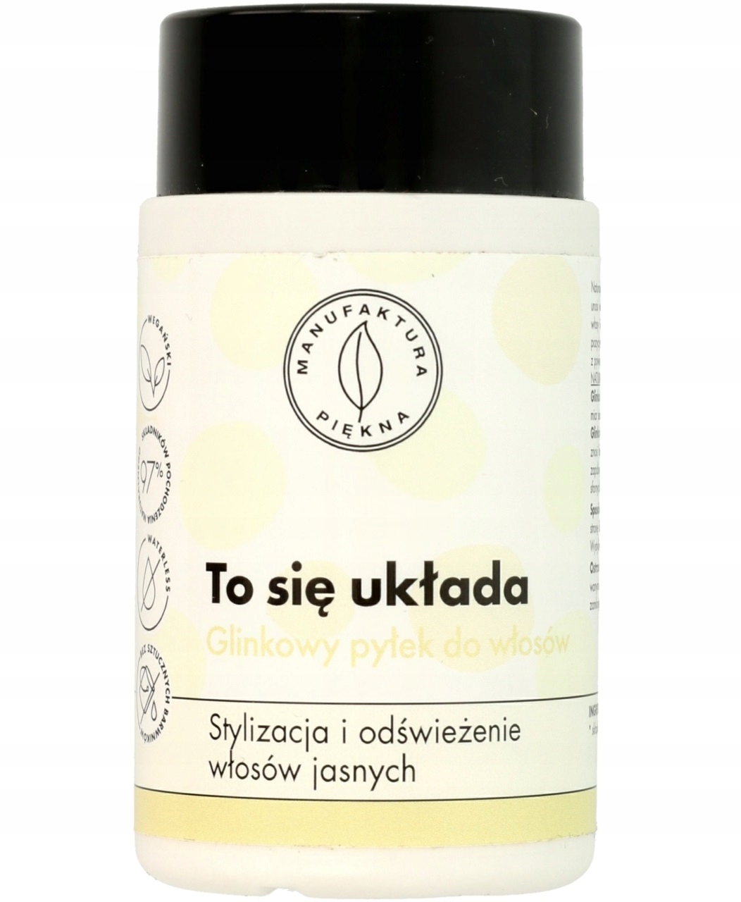 MANUFAKTURA PIĘKNA pyłek do włosów jasnych GLINKA