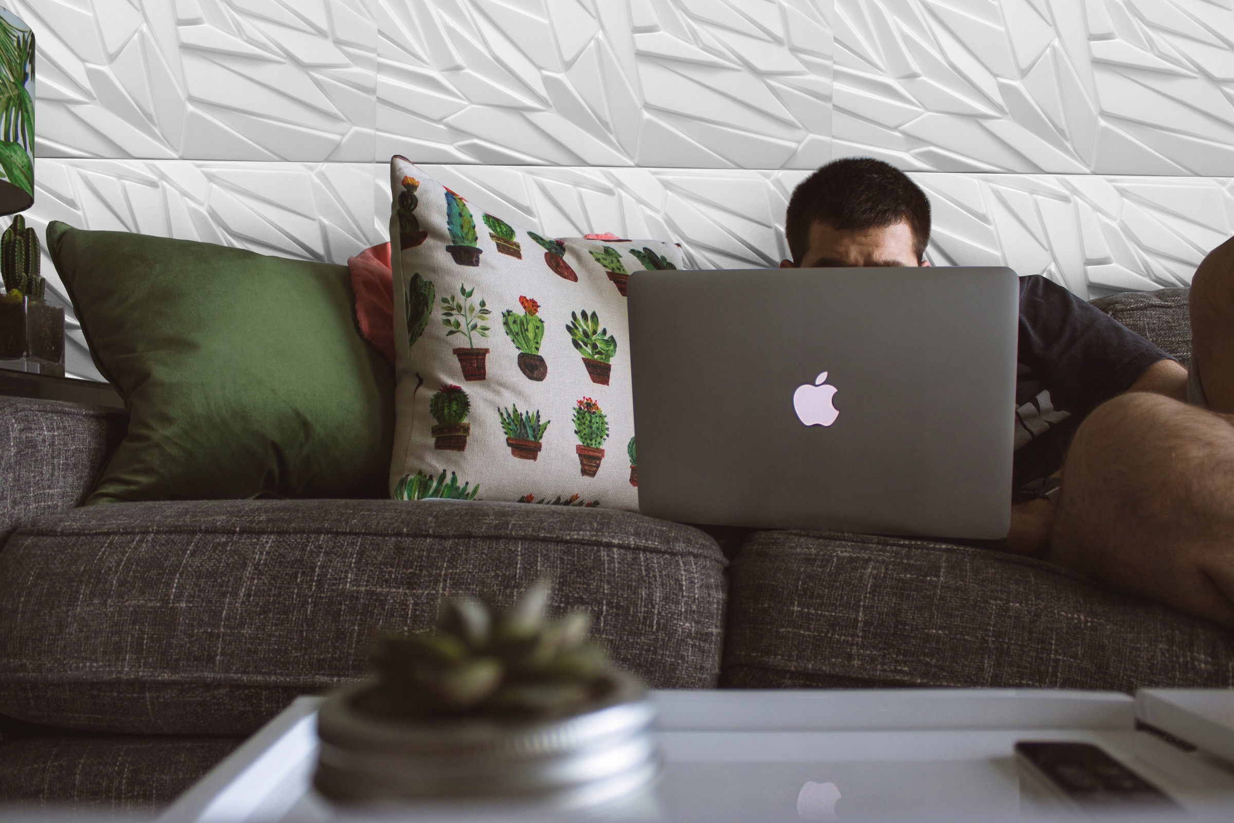 BIAŁE Kasetony na Sufit 3D ROCK Panele PIANKOWE Jednostka sprzedaży sztuka