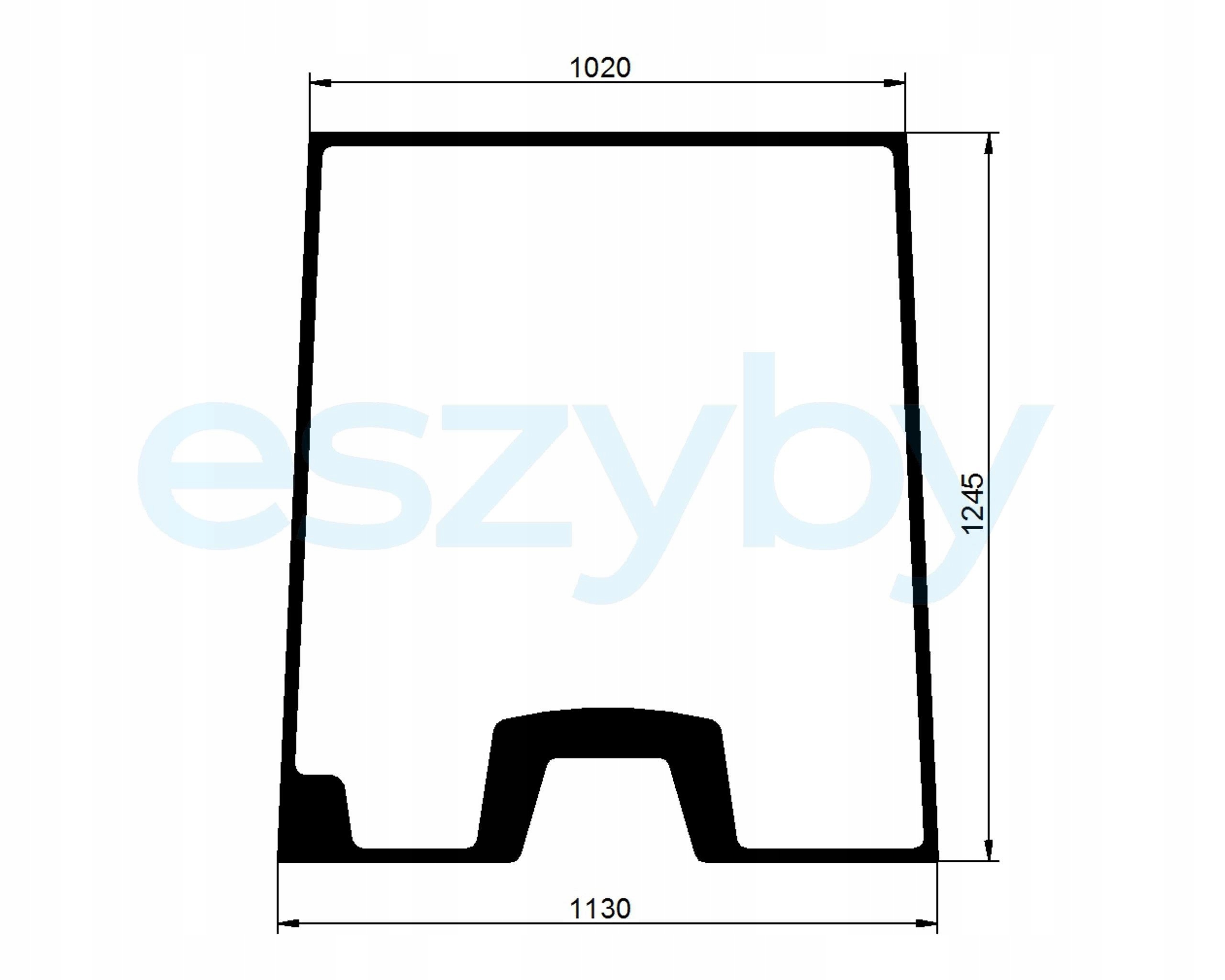 sklo nabíječka Kramer 750 850 950 1150 přední