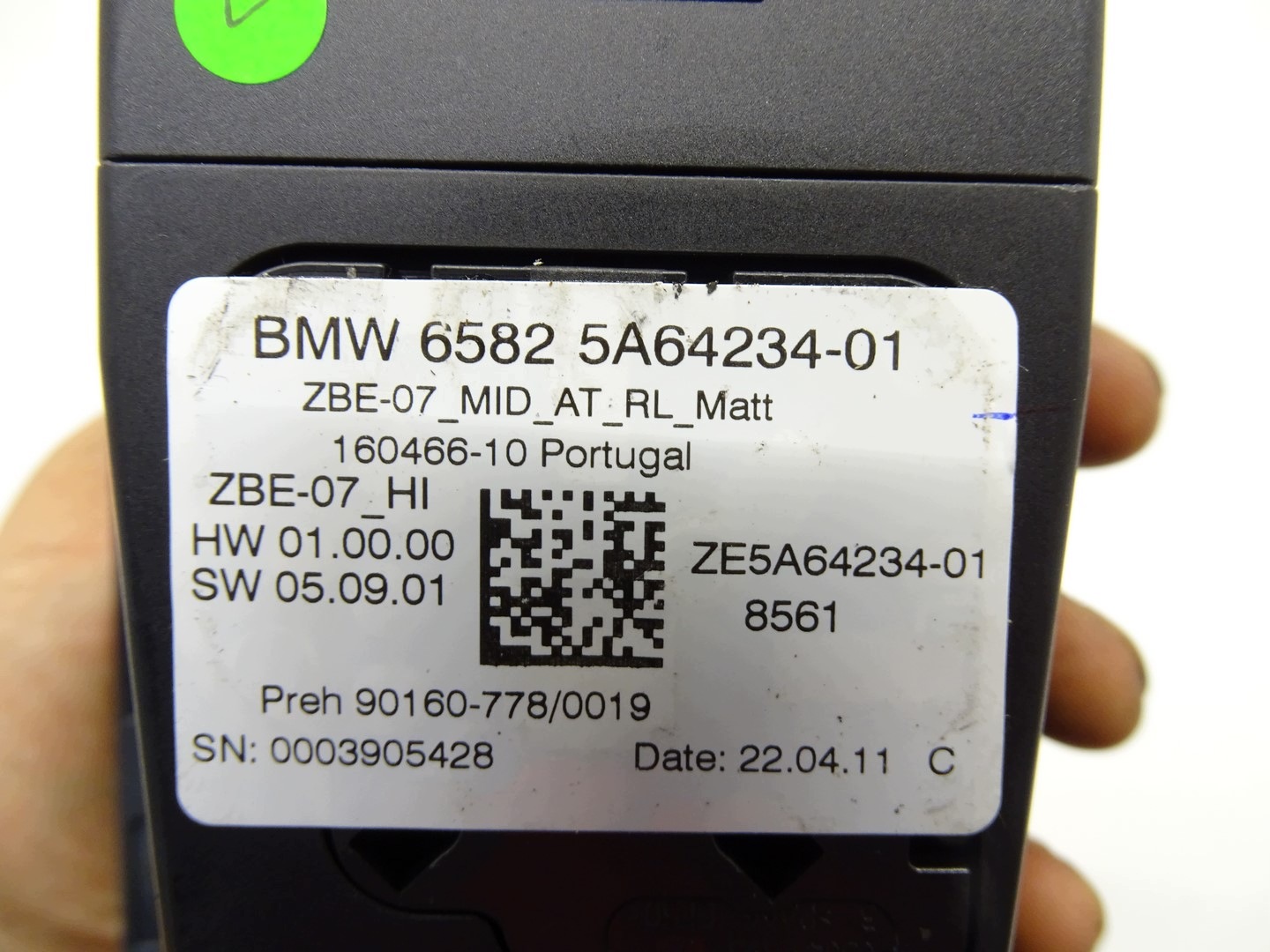 PANEL Pulsante IDRIVE BMW X3 5A64234 UK