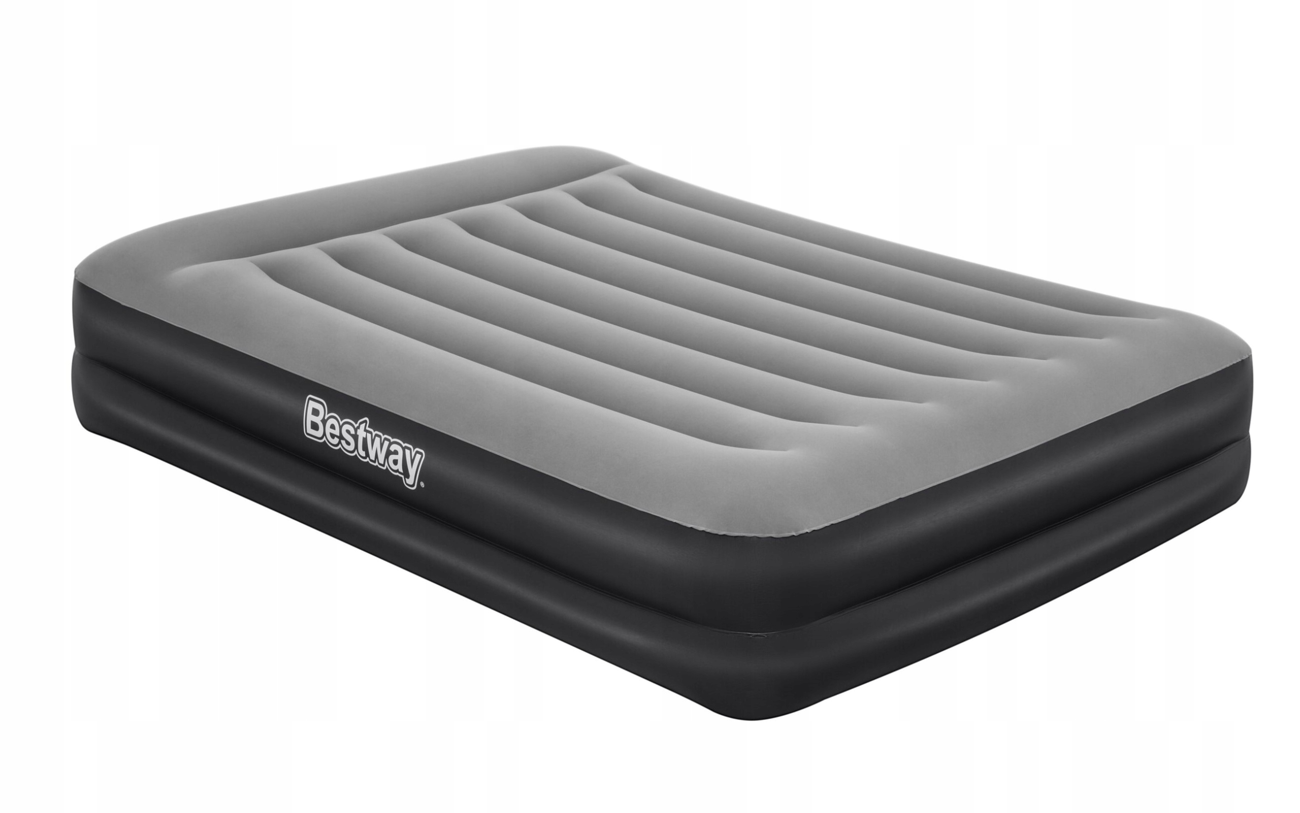 Materac dmuchany dwuosobowy z pompką 203x152x46cm