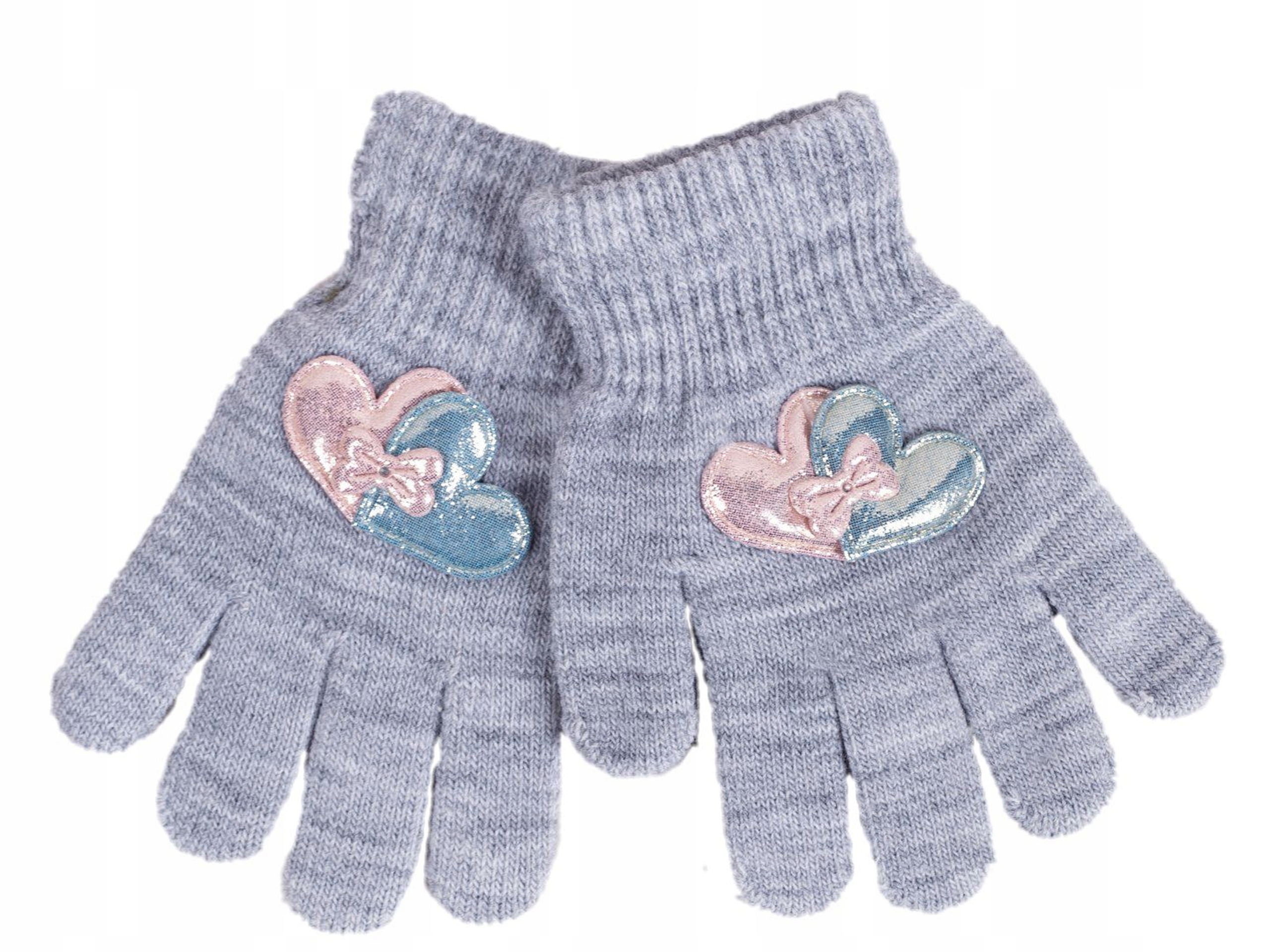 YO Rękawiczki akrylowe z aplikacją 3D - 16 cm