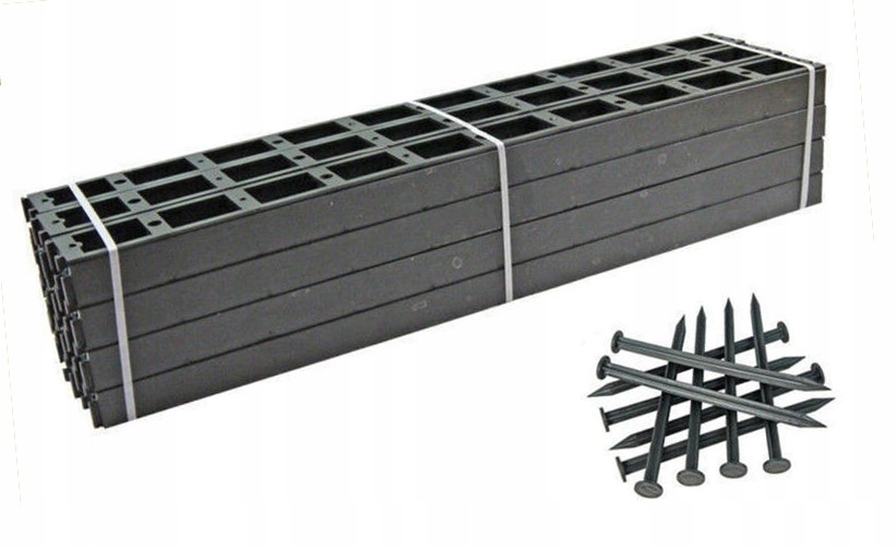 

Obrzeże Eko-Bord Uni 45mm 24 szt + 96 kotwy