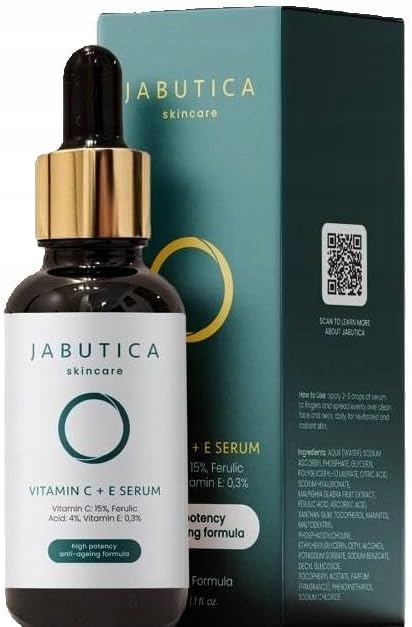 Jabutica sérum s 15% Vitamínem C+e kyselinou ferulovou Rozjasňuje Hydratuje Antioxidant