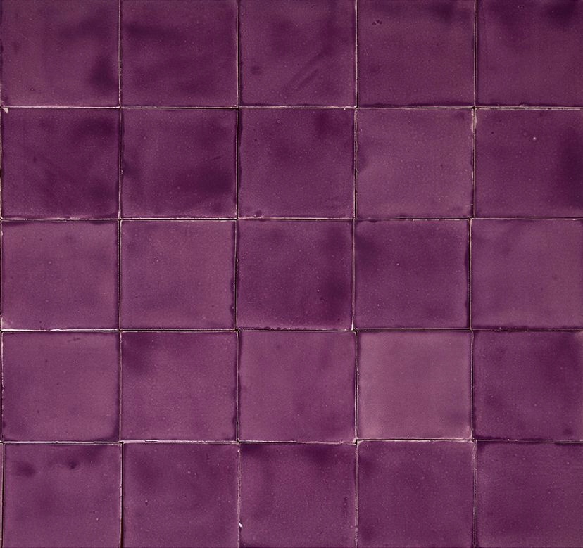 Sada fialových dlaždíc 10x10cm jednofarebných 10 kusov- Lila Deslavado