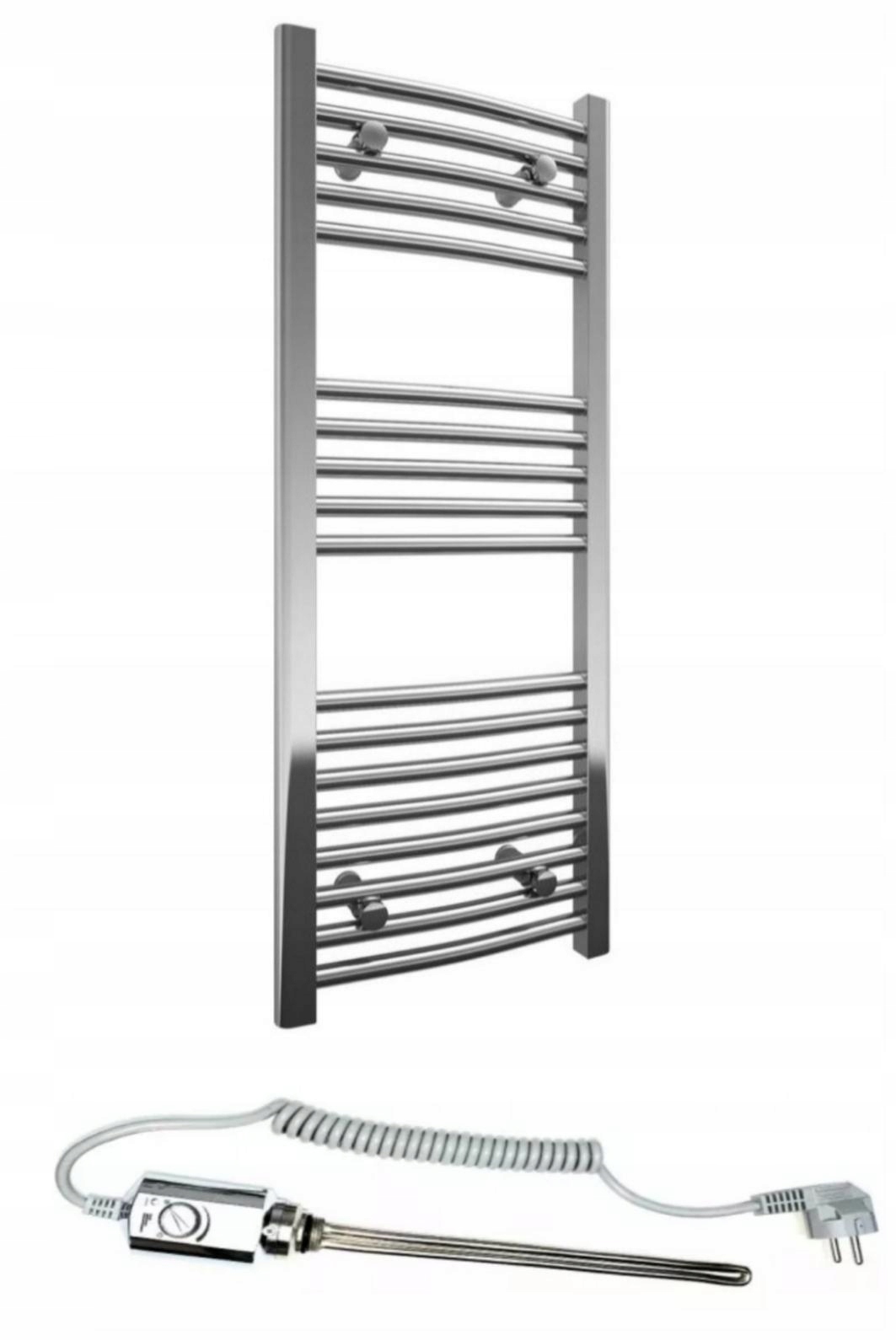 Elektryczny Grzejnik Łazienkowy 100X40 Chrom 300 W