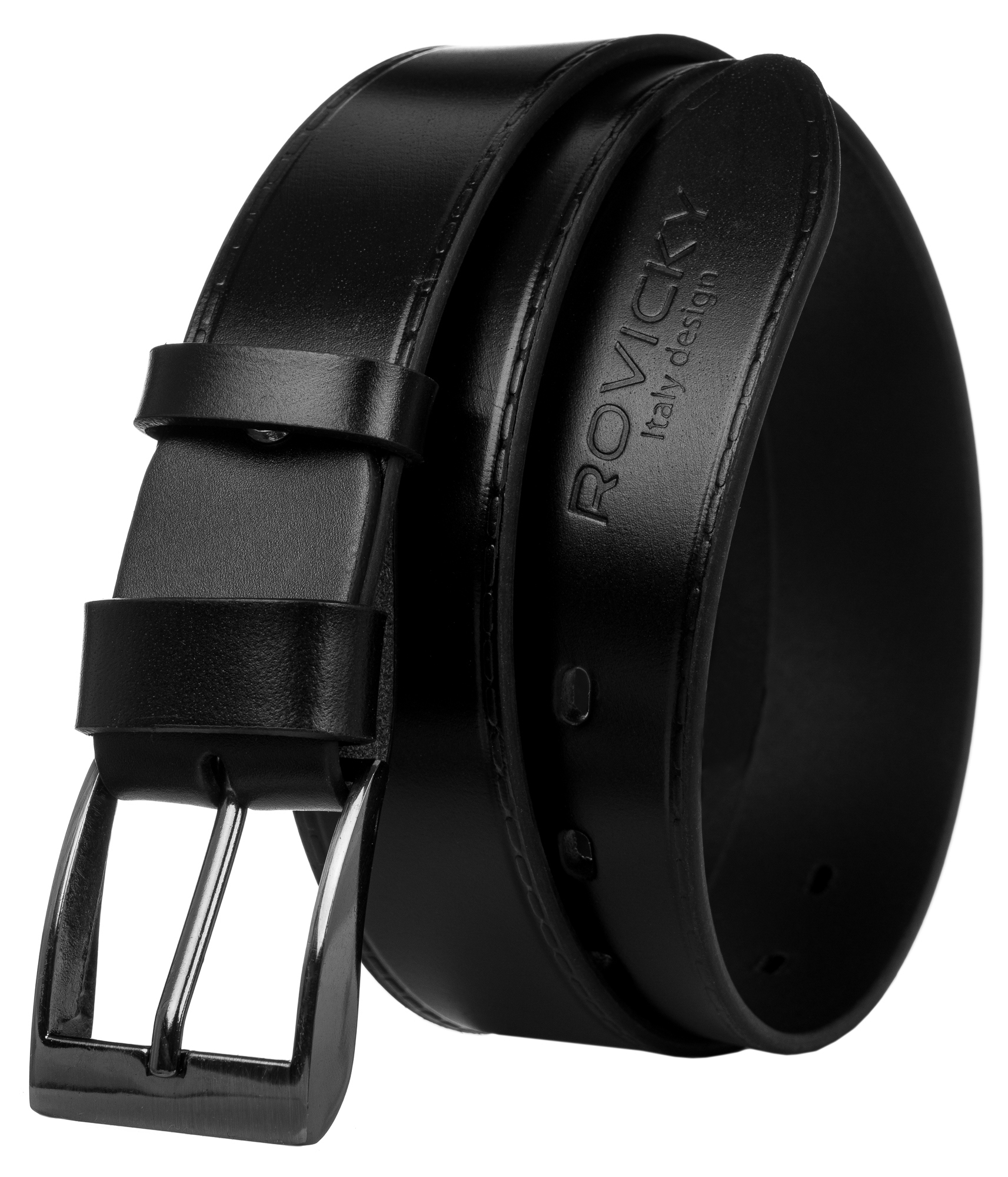 

Szeroki pasek do spodni klasyczny dziurki Rovicky