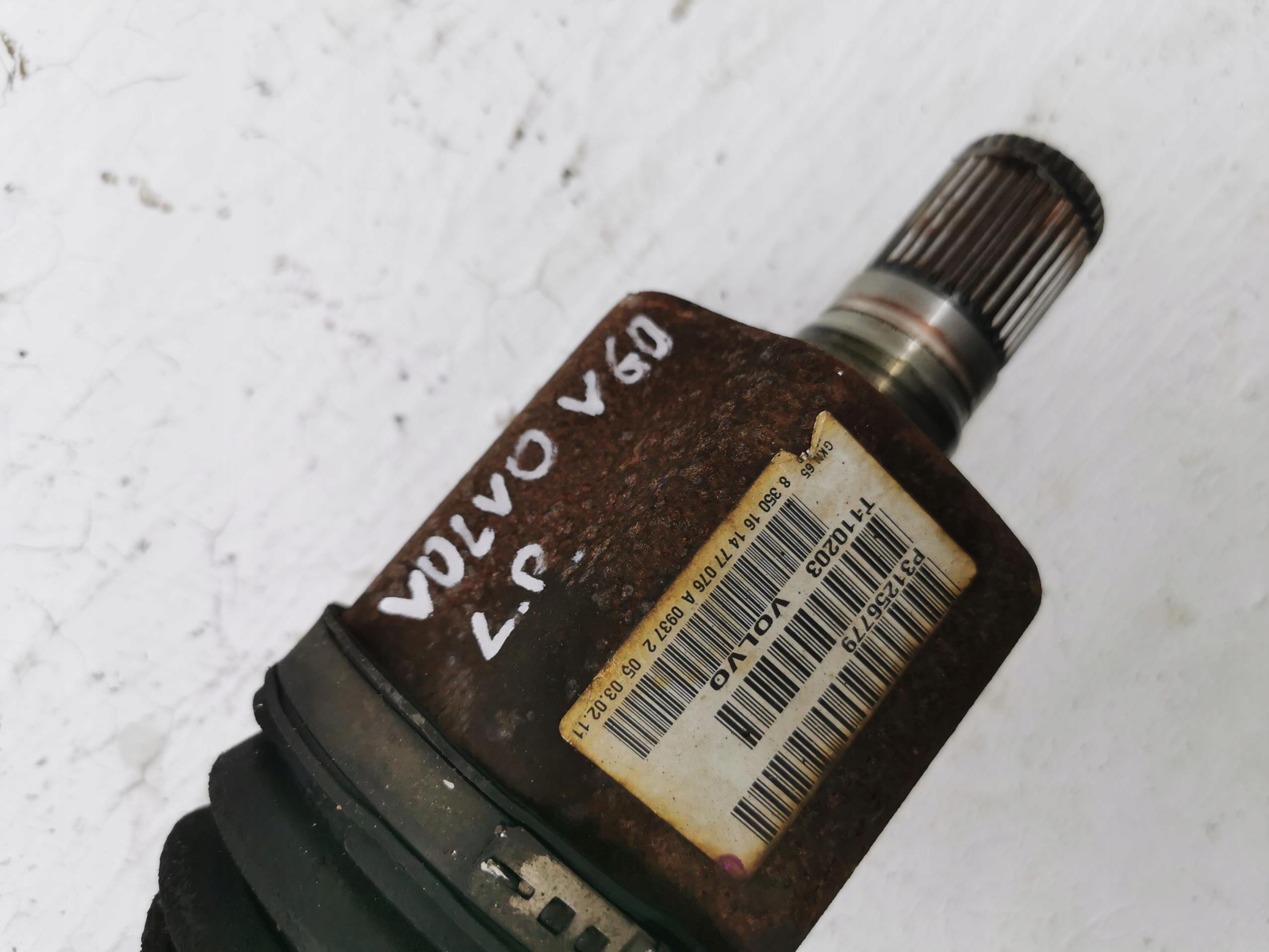 semi-axis short. left VOLVO V60 II 10-18 P31256779