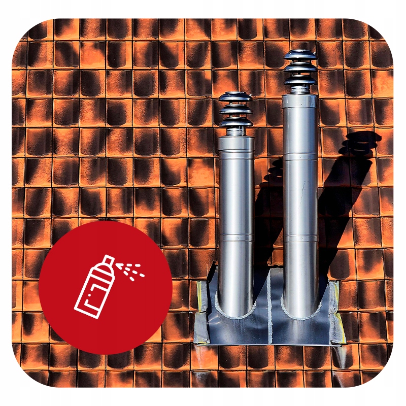 FARBA ŻAROODPORNA W SPRAYU DO GRILLA KOMINKA PIECA 400 ML HANSA BRĄZ Stan opakowania oryginalne