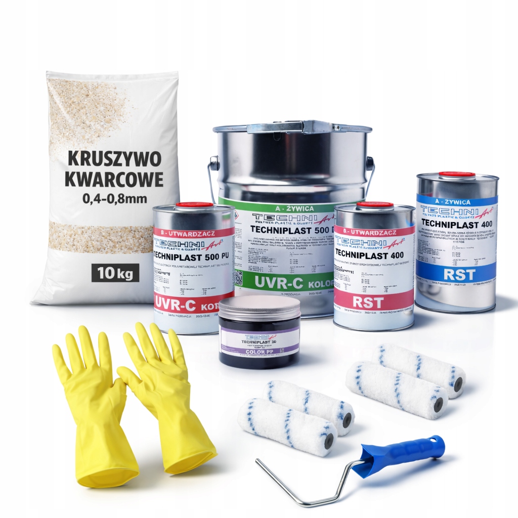 Sada balkonové pryskyřice 5 m2 s vysokým leskem a protiskluzovou úpravou