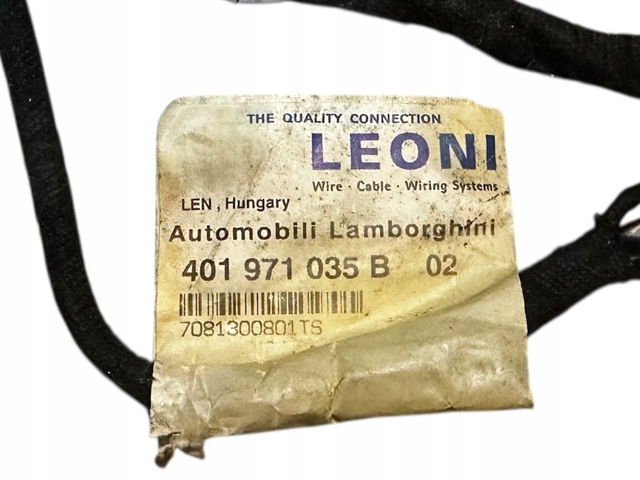 LAMBORGHINI GALLARDO wiring kabel bundle door LH 401971035B