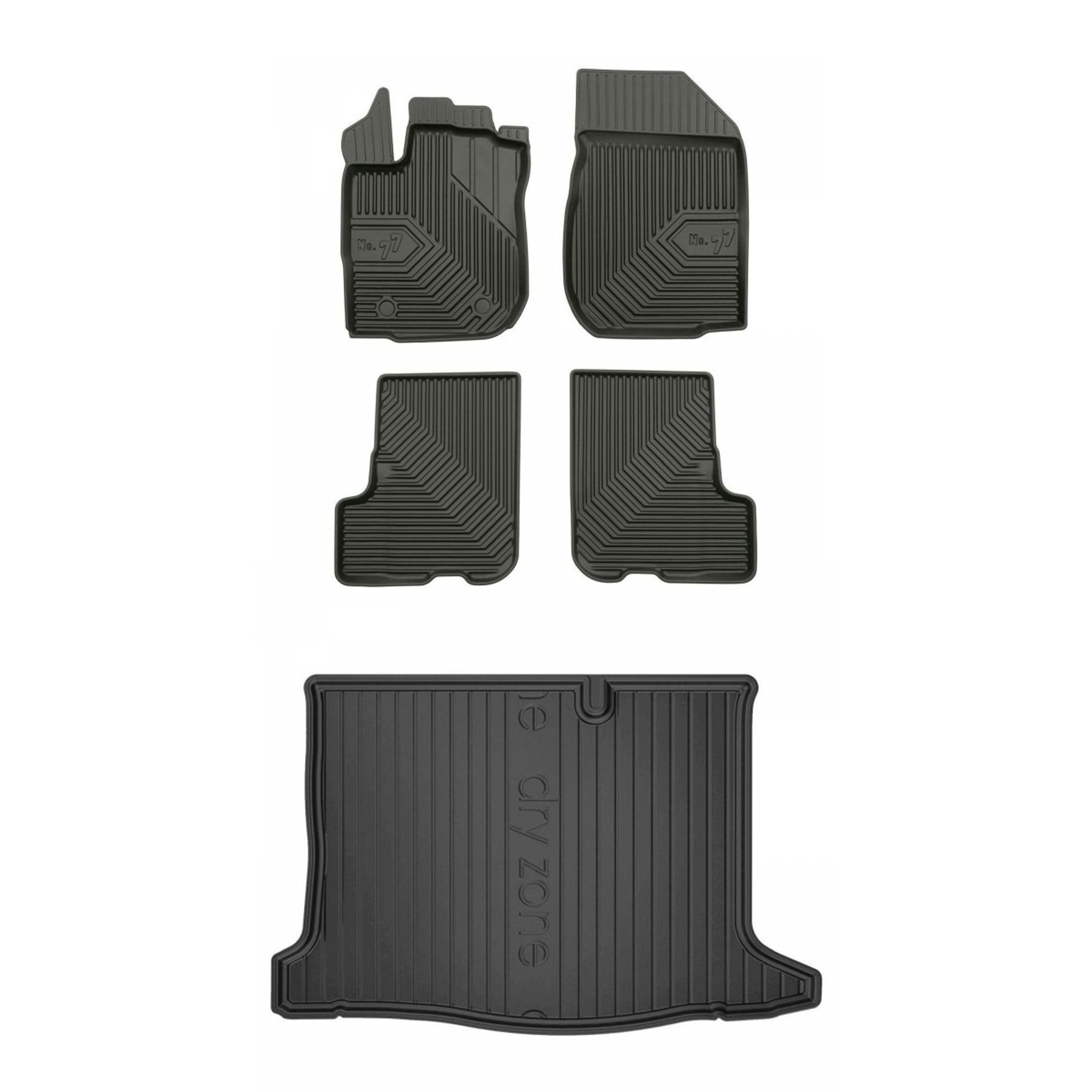 Gumová sada kobercov a rohoží Dacia Sandero II 2012-2020 Hatchback