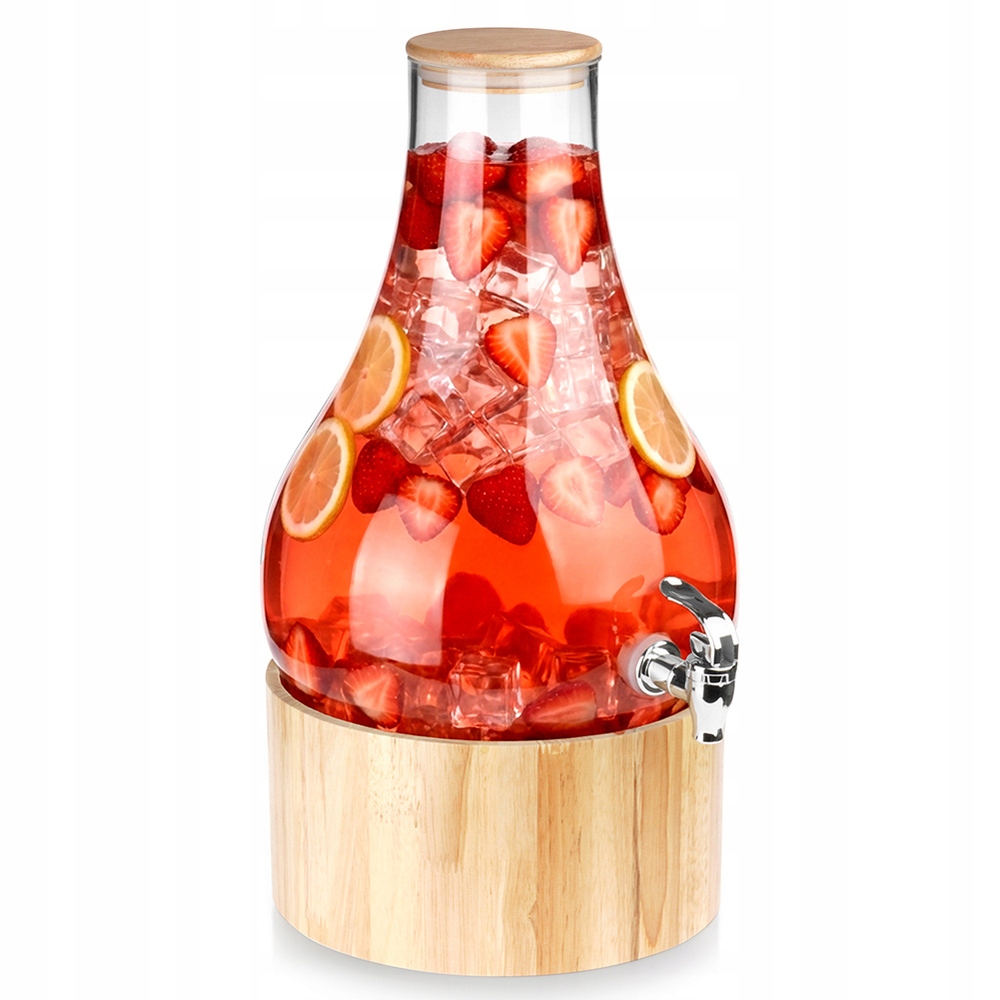 Sklenice S Kohoutkem A Dávkovačem Nápojů Na Ocelovém Stojanu 6,5 L