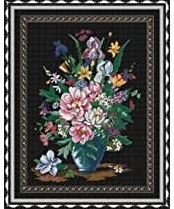 Kanva s potiskem vyšívací sada (kanva,mulina)