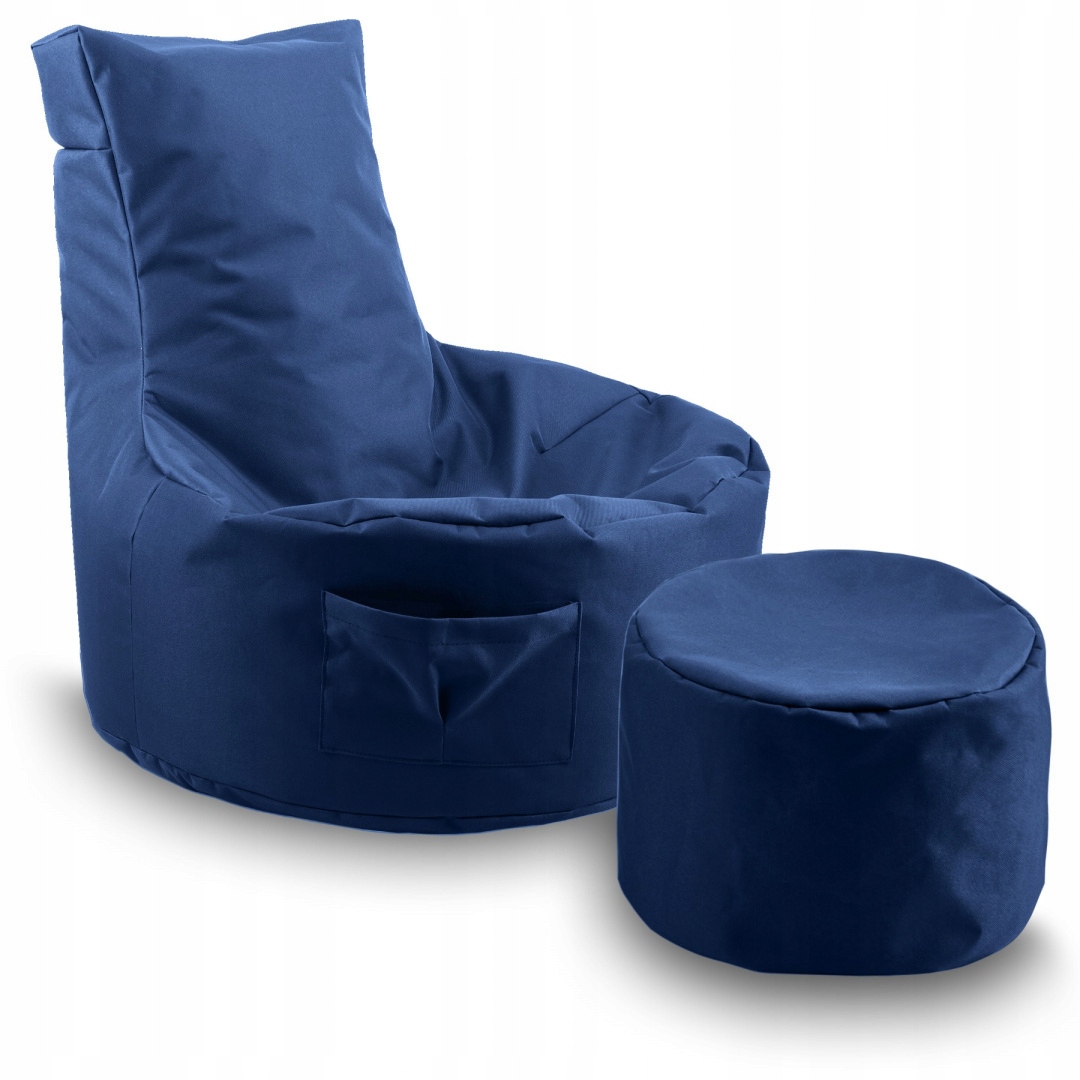 

Pufa Fotel Worek XXL+ Odcienie Niebieskiego