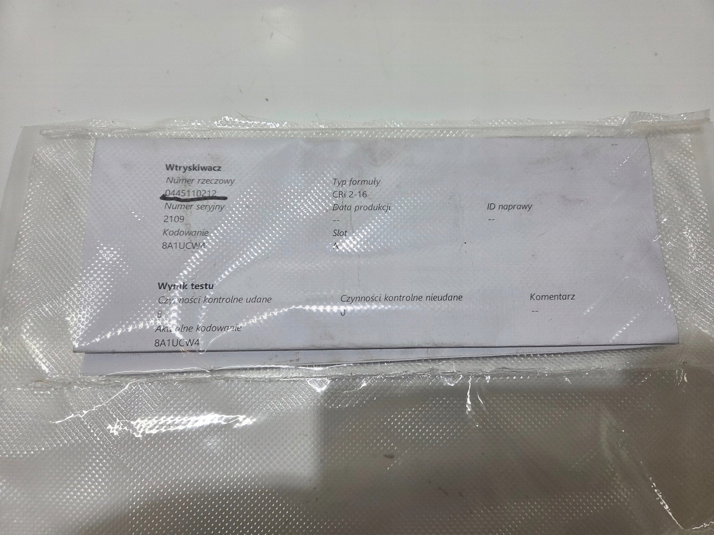 Injecteur BMW E60 525 D 0445110212