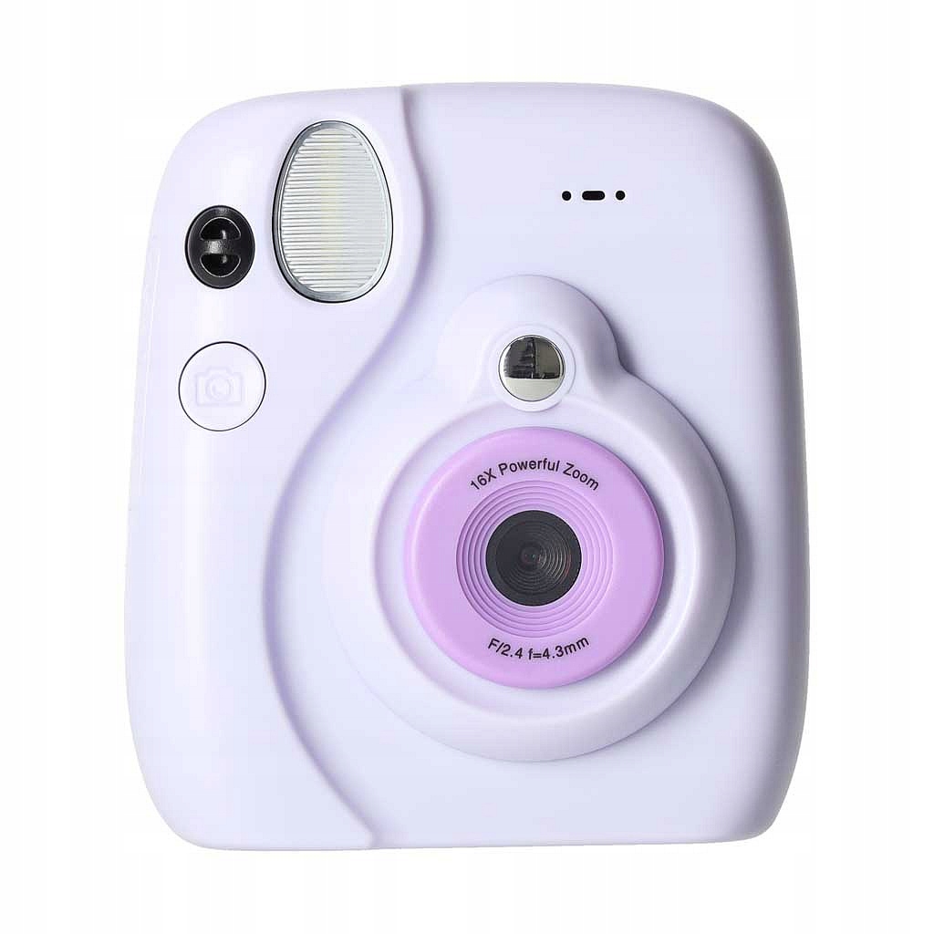 Digitální instantní fotoaparát 16x náplň popisovače fialová 8GB