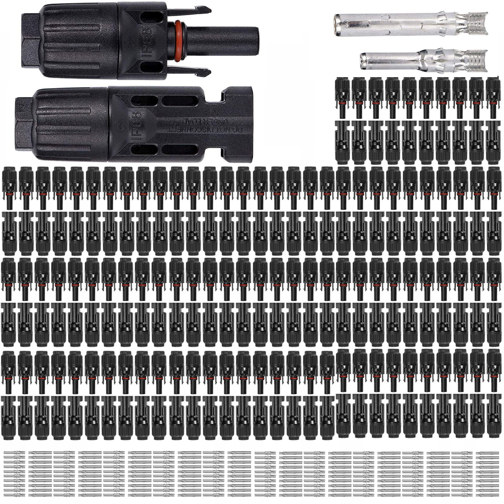 100 Párů Fotovoltaický Konektor MC4 Solární Panel IP67 14AWG-10AWG