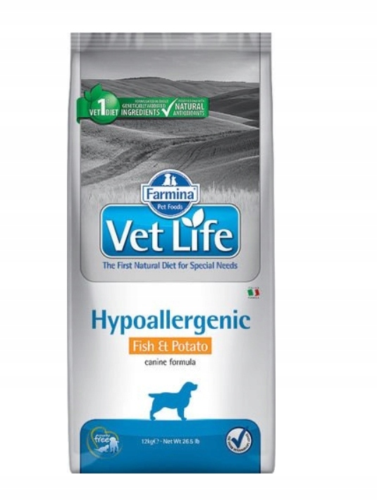 Farmina Vet Life Hypoallergenic Fish Potato 12 kg sucha karma dla psa ryba