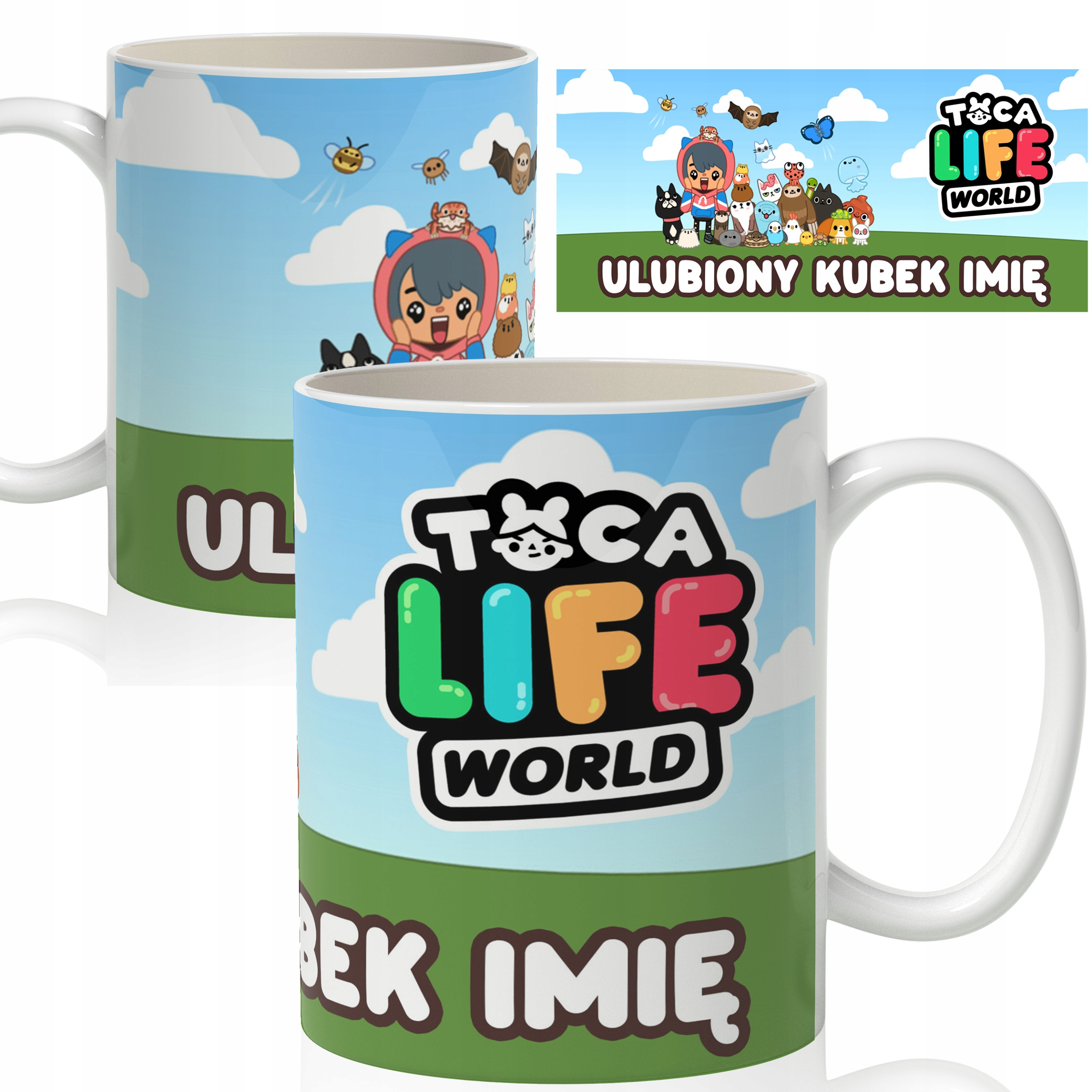 

Kubek dla Dzieci Toca Boca Life World Imię
