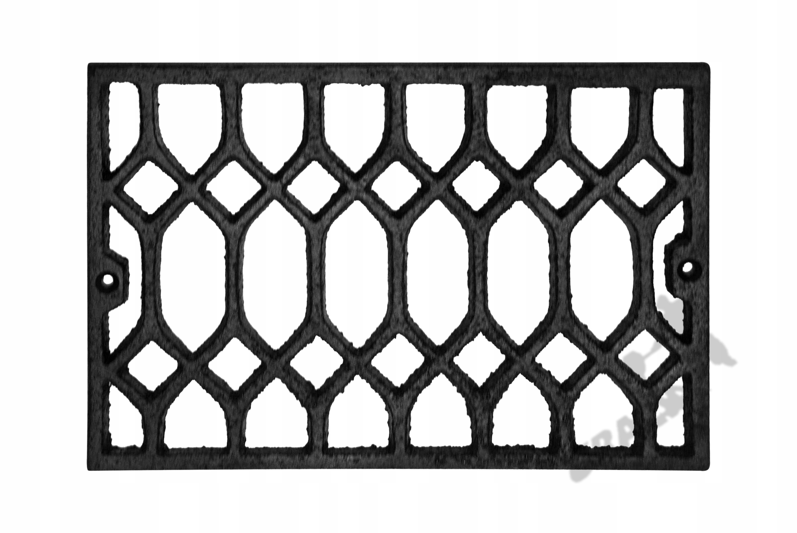 Kratka Wentylacyjna Nr 10 Prostokątna Duża Żeliwna Retro